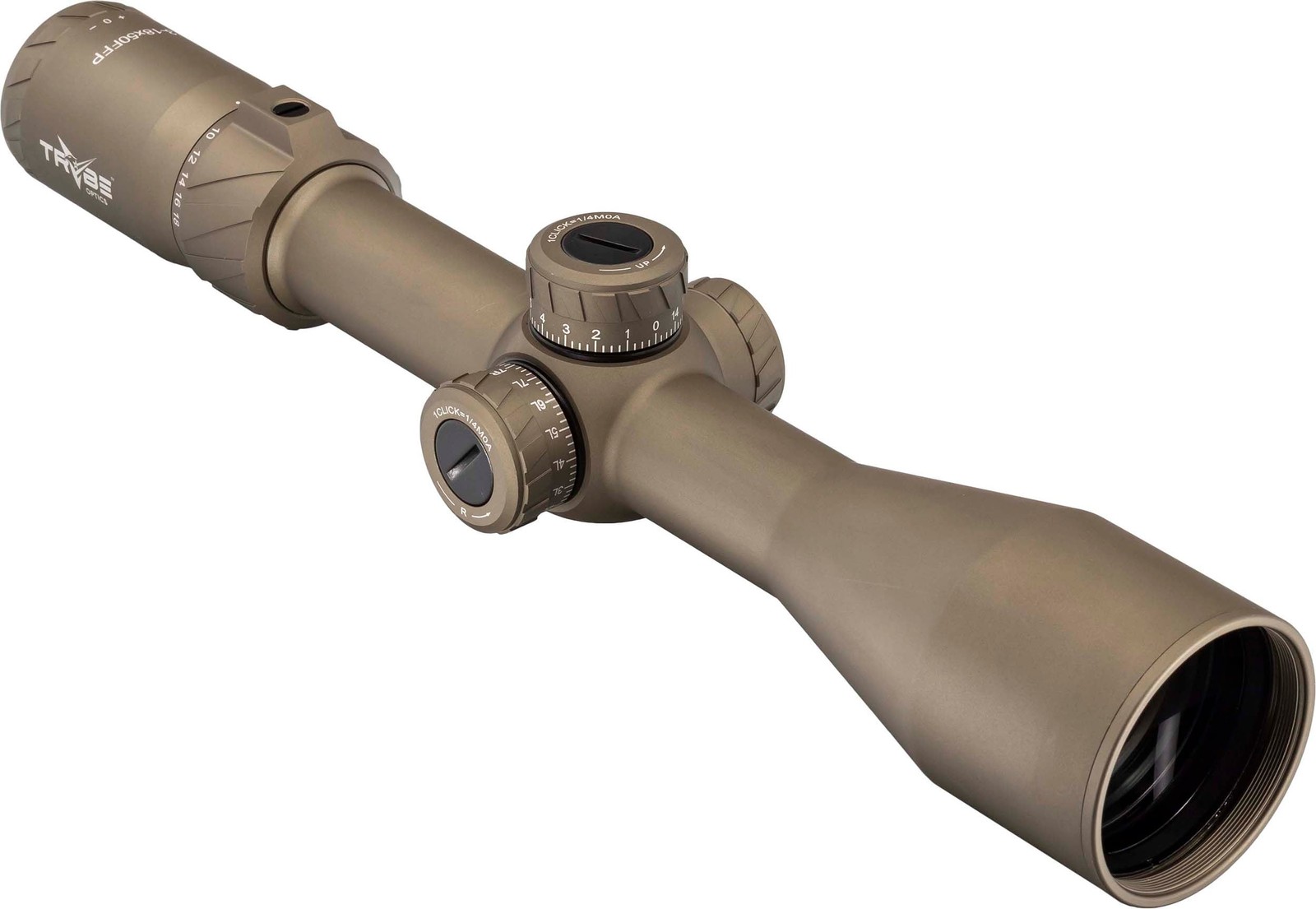 TRYBE Optics HIPO Rifle Scope, 3-18x50mm, 30 mm Tube, FFP, : TRORS3-18x50FFP-FDE