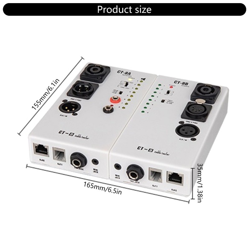 Precise Audiotory Line Testing Tool Multiple Purpose TRS RJ45 Interfaces Test