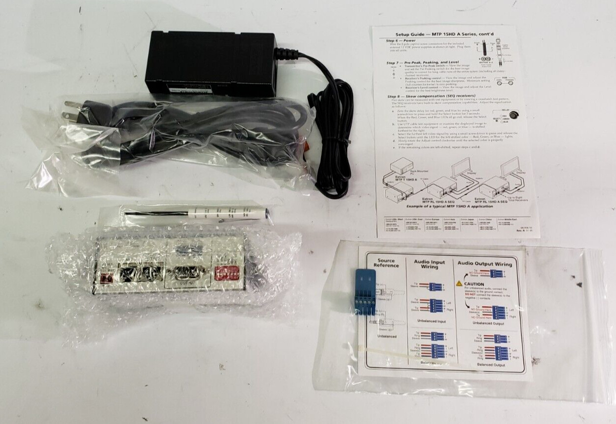 EXTRON ELECTRONICS MTP RL 15HD A  Receiver w/Versatool WITH ACCESSORIES