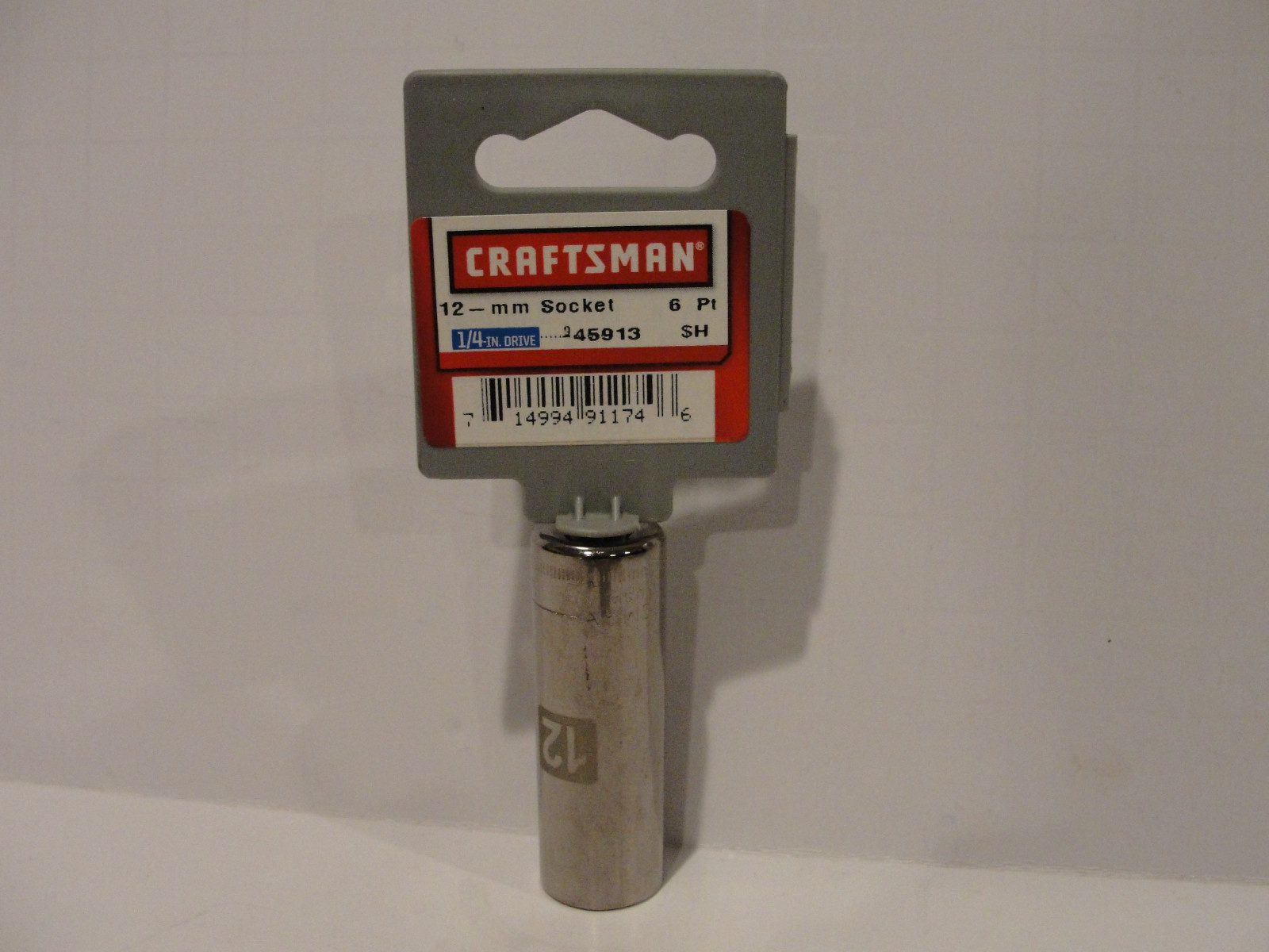 Craftsman 12-mm Socket, 6 Point, 1/4-Inch Drive, # 45913