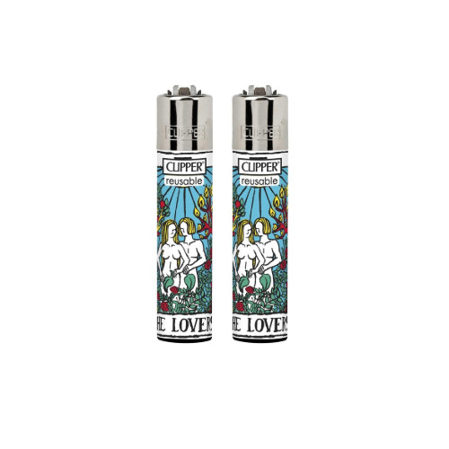 Clipper Lighter | Tarot | Love | 2 Pack