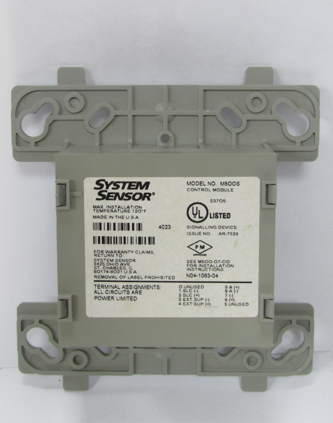 🙌 SYSTEM SENSOR CONTROL MODULE M500S-FLAW