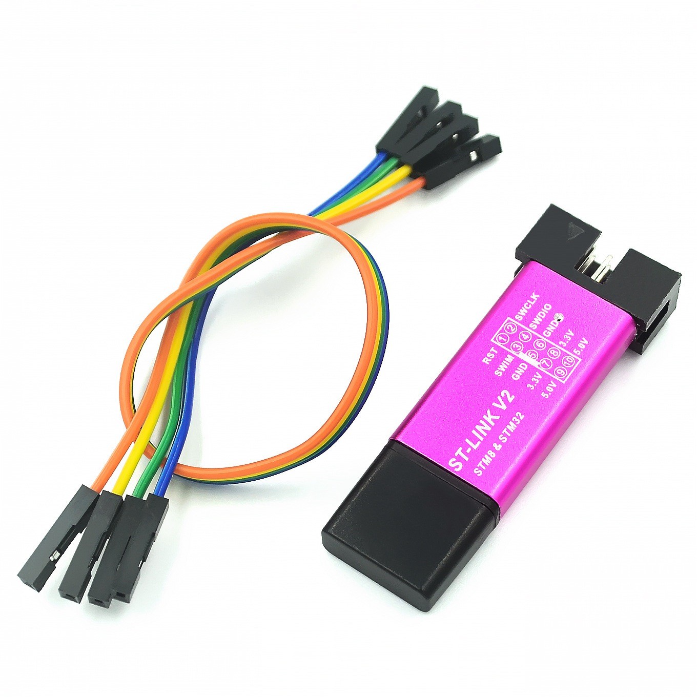 Link V2  STM8 STM32 Simulator Download Programmer Programming with Cover9790