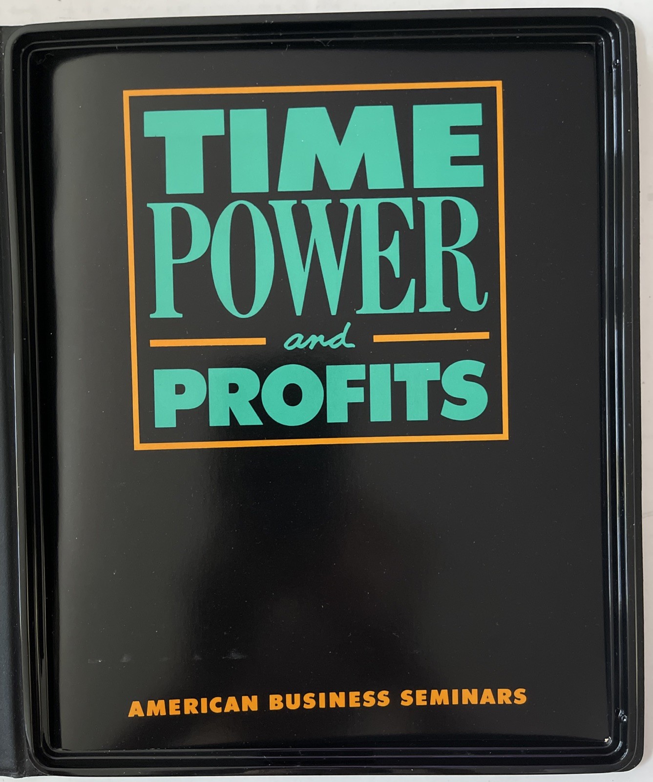 “Time, Power and Profits “ American Business Seminars 1988 Six Tapes with Book