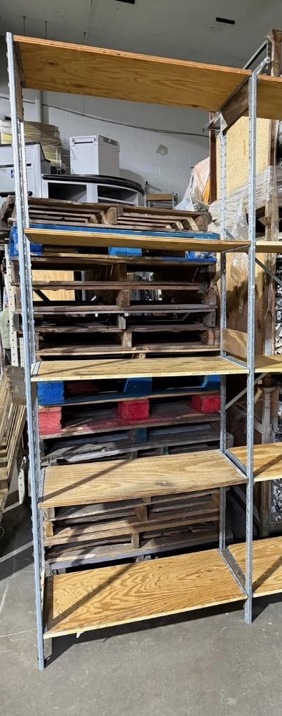 Backroom Shelving MEG Lot 20 Wood Storage Shelves SHOE Store Stockroom FIXTURES