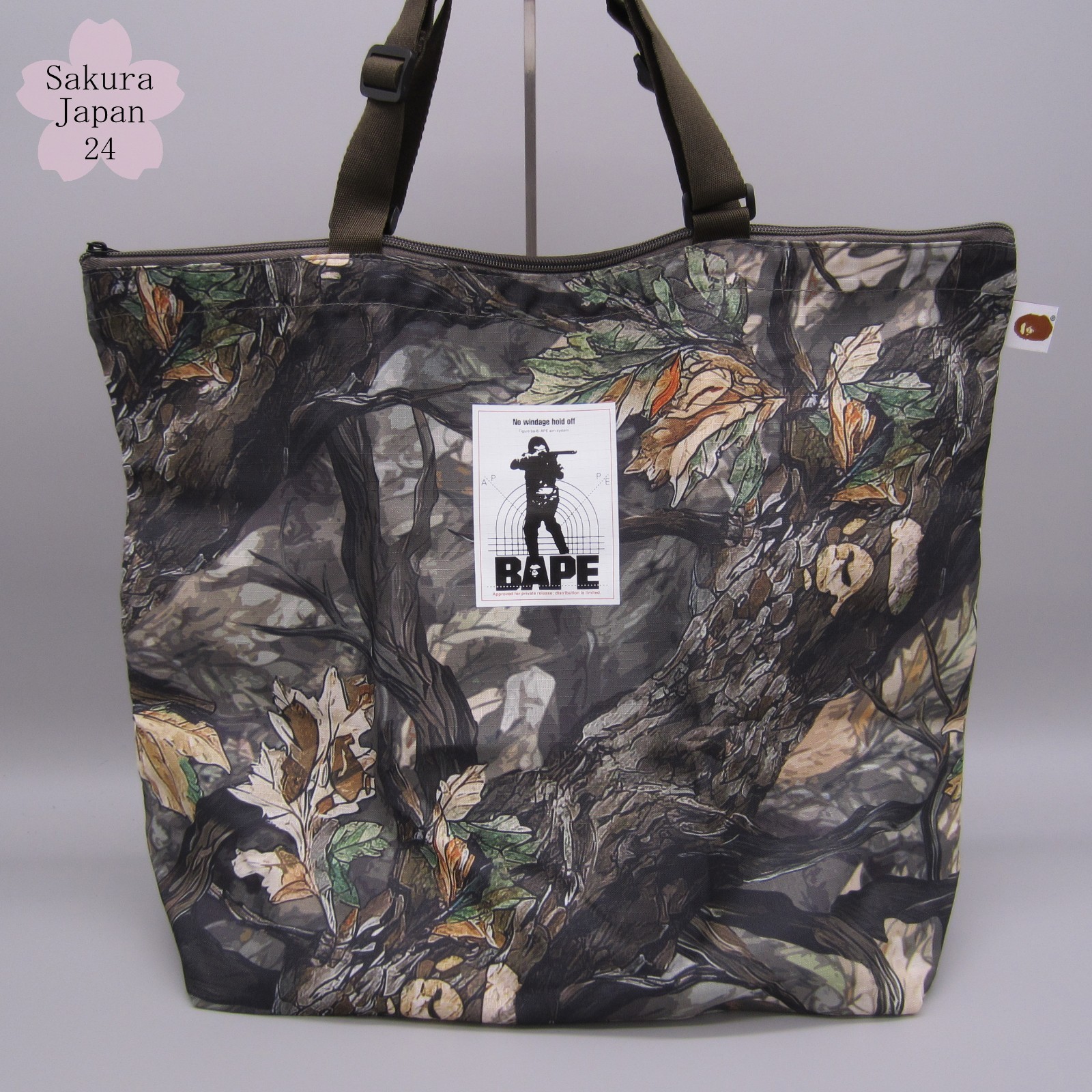 BAPE A Bathing Ape Tote Bag Tree Edge Camo August September 2025 Mag Free Gift