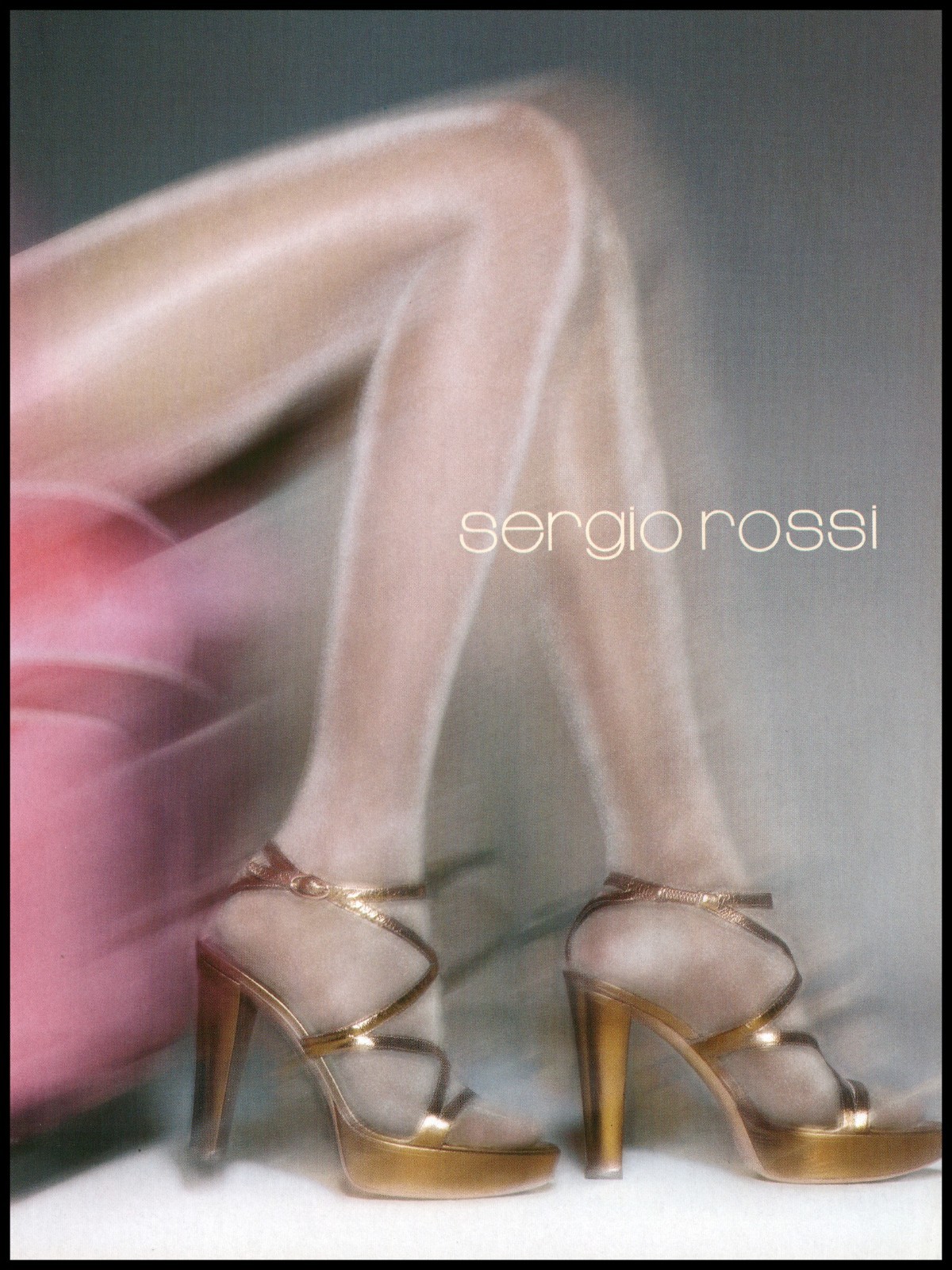 High Heels S Rossi Magazine Print Ad Women Fashion Long Legs shoes 2004-BC