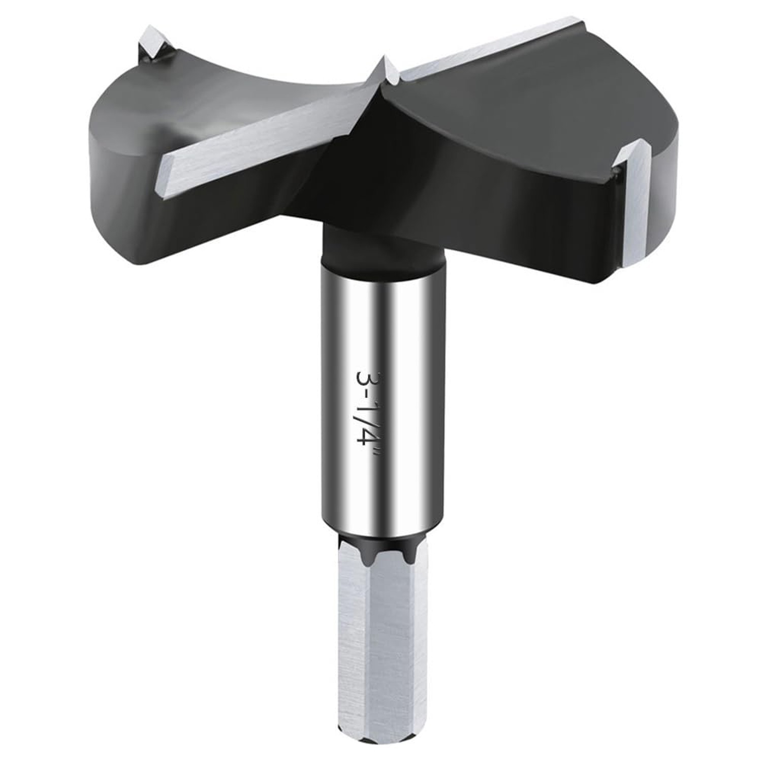 3-1/4 Inch Carbide Forstner Drill Bit, Carbide Tipped Forstner Bit for Hard W...