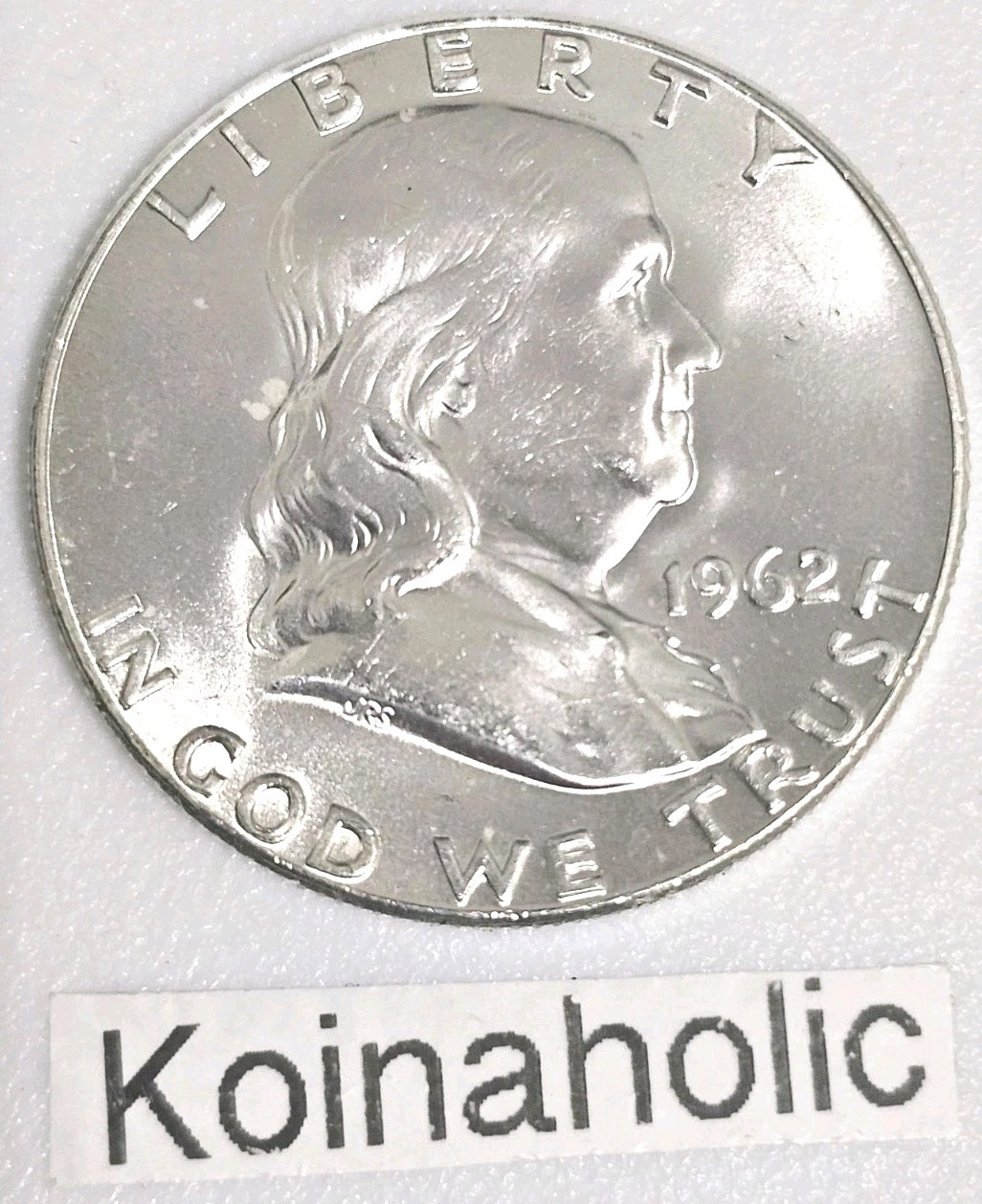 1962 PD Franklin Half Dollars, BU Mint State 90% Silver From Freshly Opened Roll