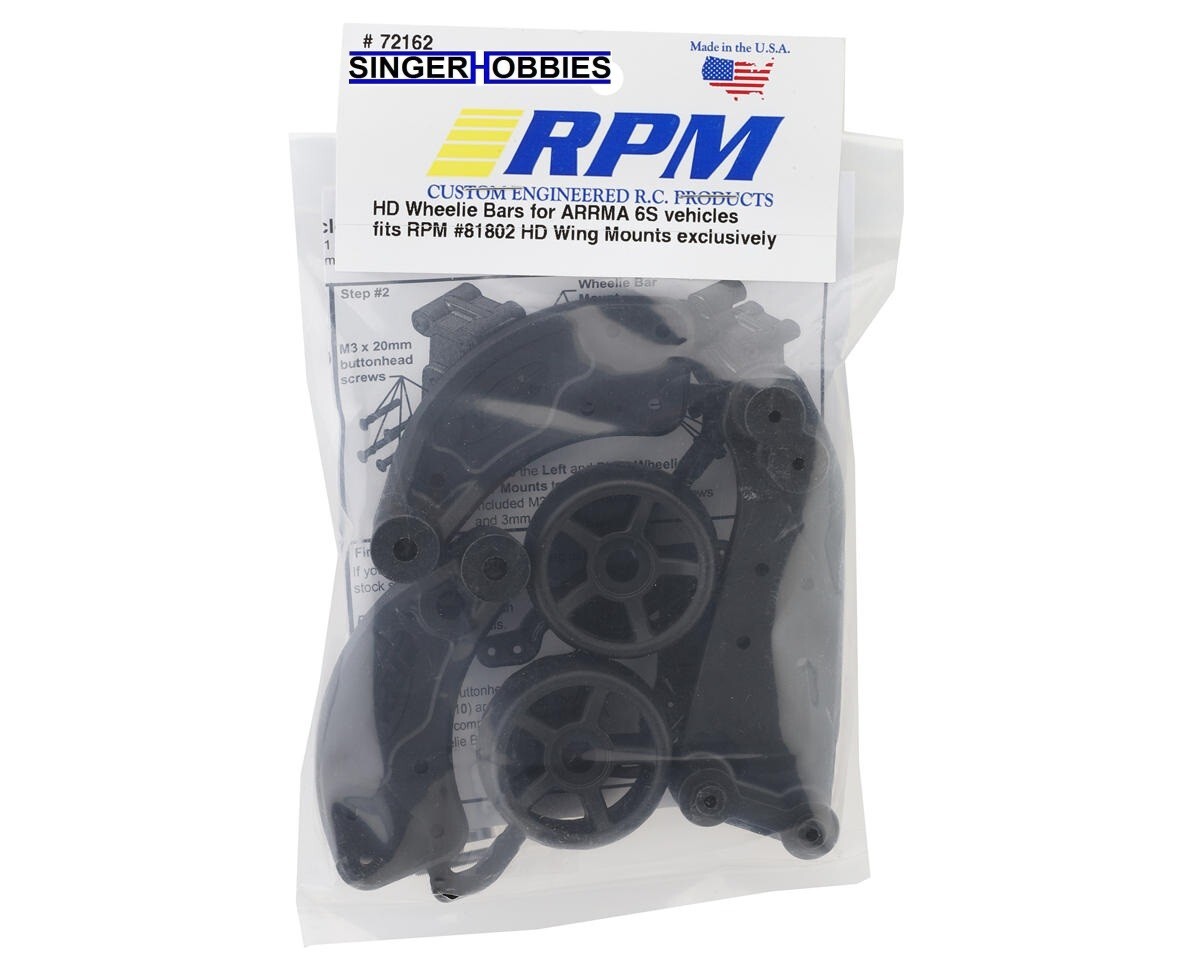RPM 72162 Arrma 6S KRATON/OUTCAST/TALION BLX Wheelie Bar Set HH