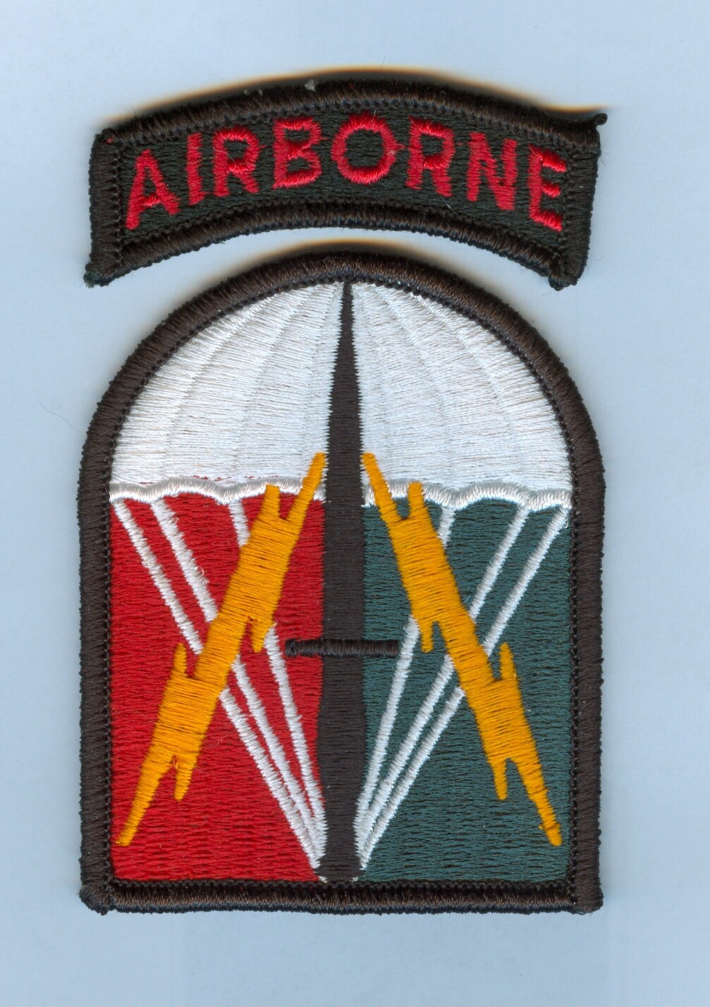 NEW ISSUE SSI: 528th SUSTAINMENT BRIGADE w/ CORRECT AIRBORNE TAB .... X