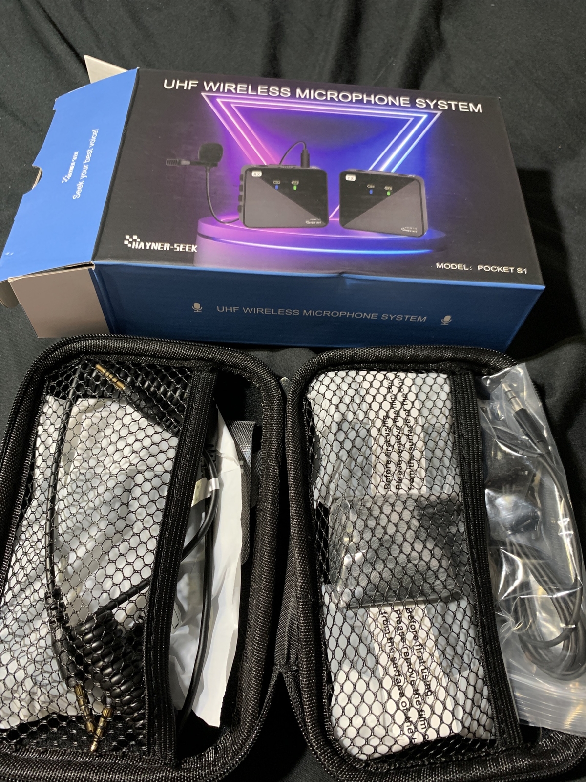 Hayner Seek UHF Wireless Microphone System (Model: Pocket S1)