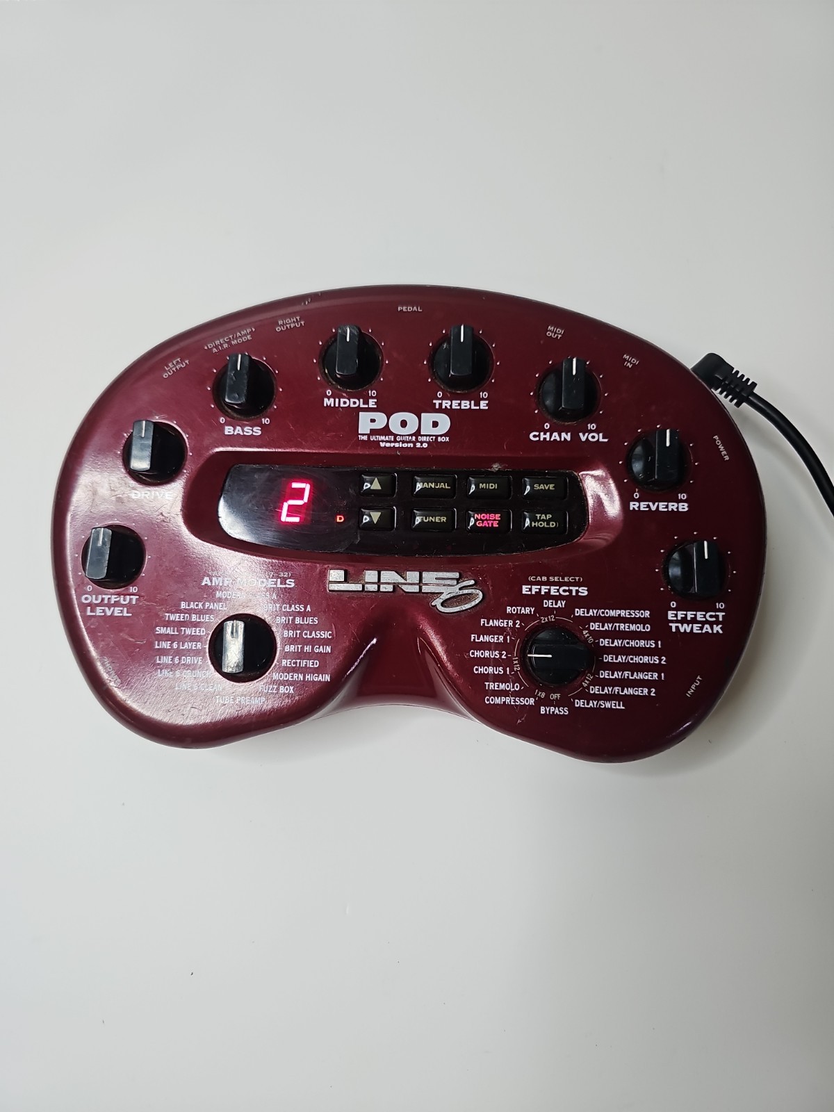 Line 6 POD 2.0 Multi-Effects Guitar Effect Pedal