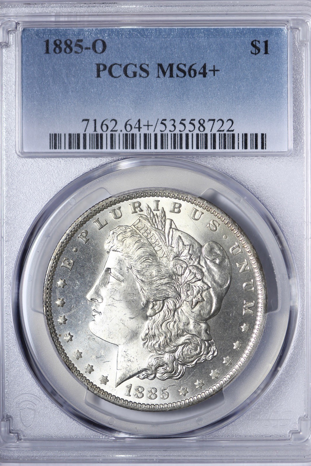 BU 1885-O Morgan Silver Dollar PCGS MS64+ KZCZA