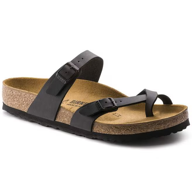 Birkenstock Mayari Birko-Flor Casual Sandals women's Black-Wide -Select Size