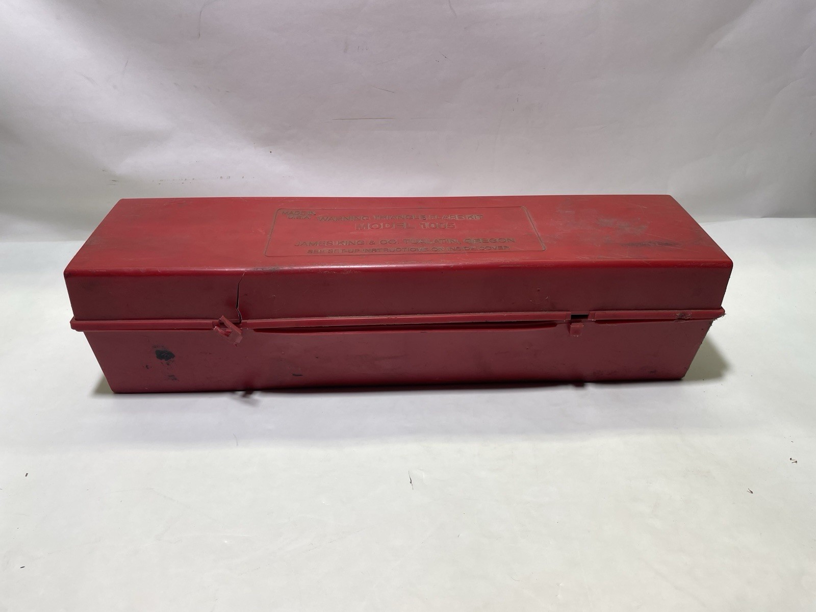 James King & CO. Warning Triangle Kit Model 1005 Made In U.S.A.