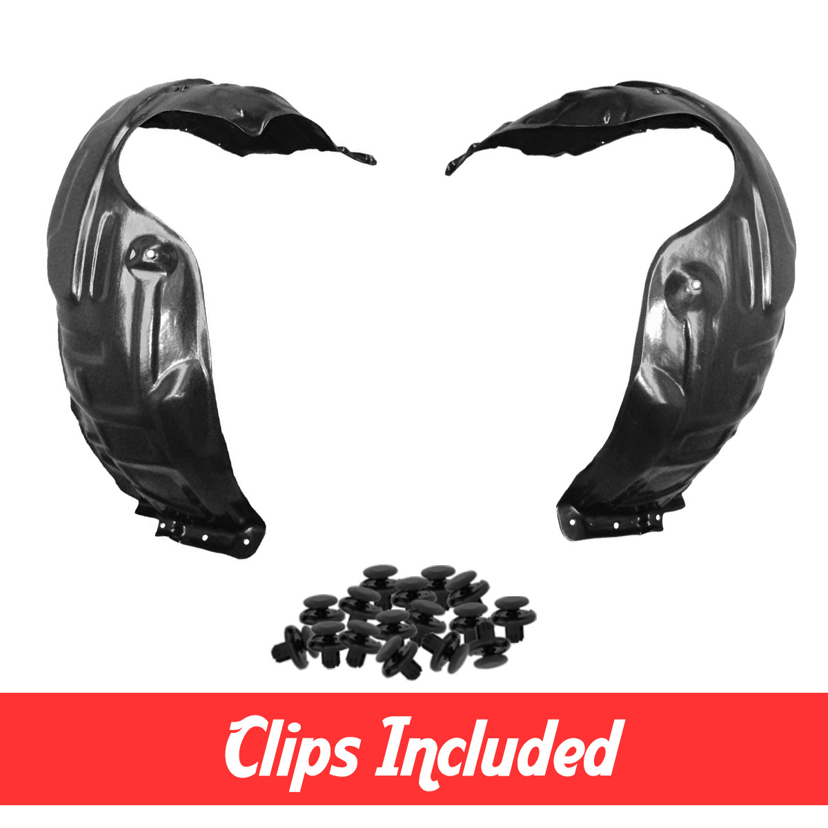 Front Left & Right Side Fender Liner Set w/ Clips For 2002-2006 Lexus ES330