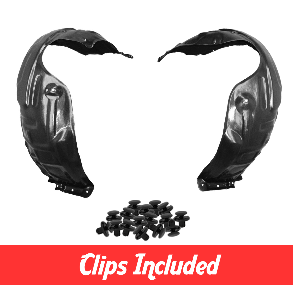 Front Left & Right Side Fender Liner Set w/ Clips For 2002-2006 Lexus ES330