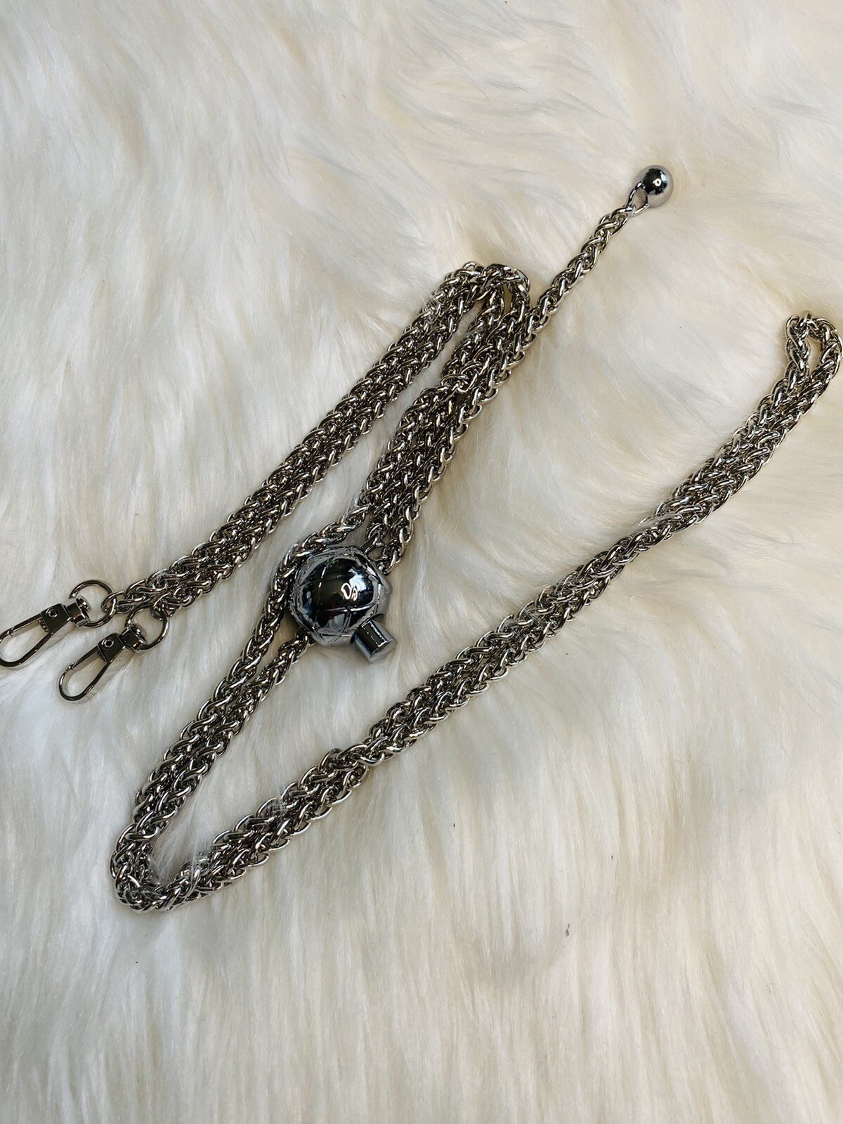 Bag Chain adjustable Strap Replacement Crossbody Handbag Purse DIY 50” silver