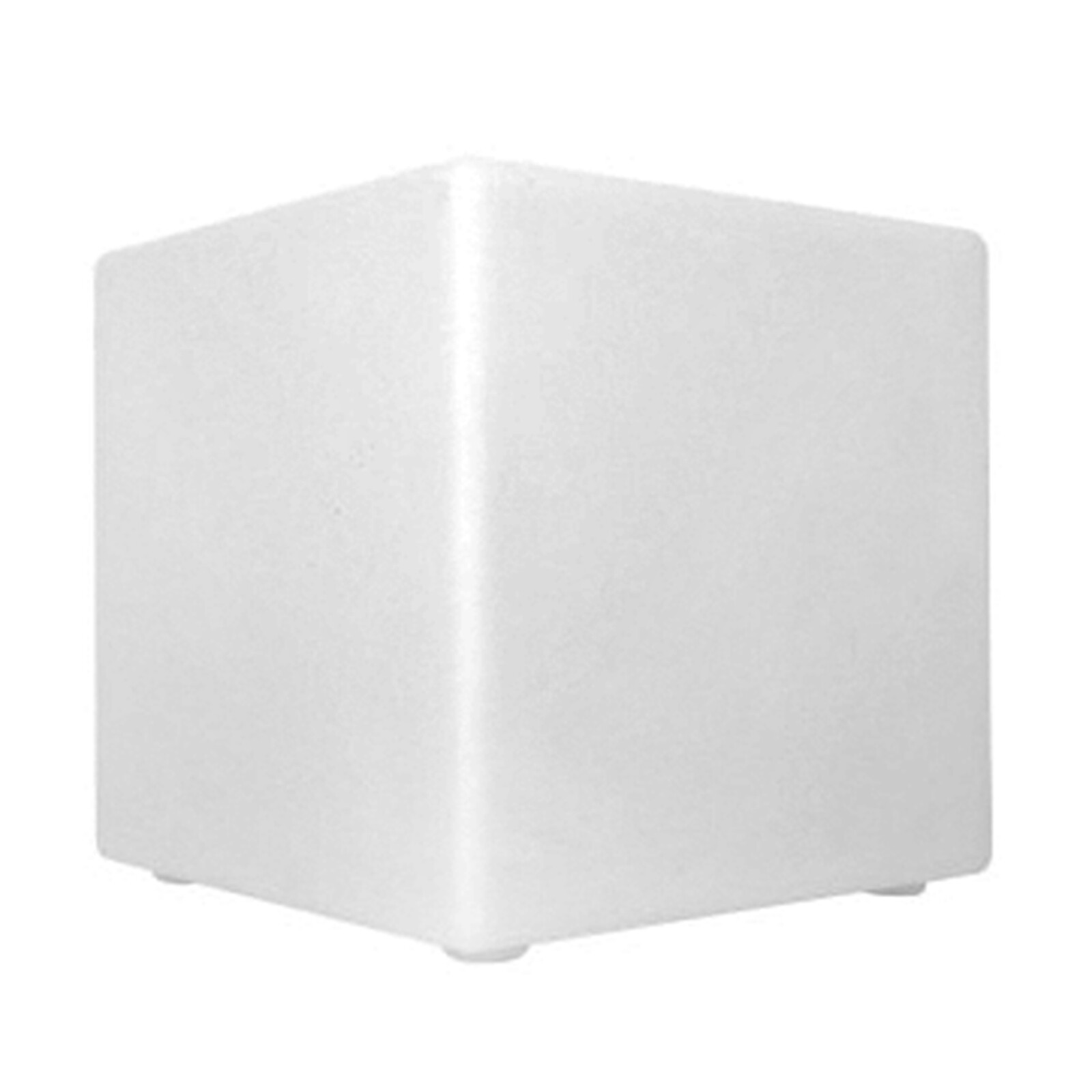 15.75*15.75*15.75" White Rubber 16 Light Colors Rechargeable Square LED Light