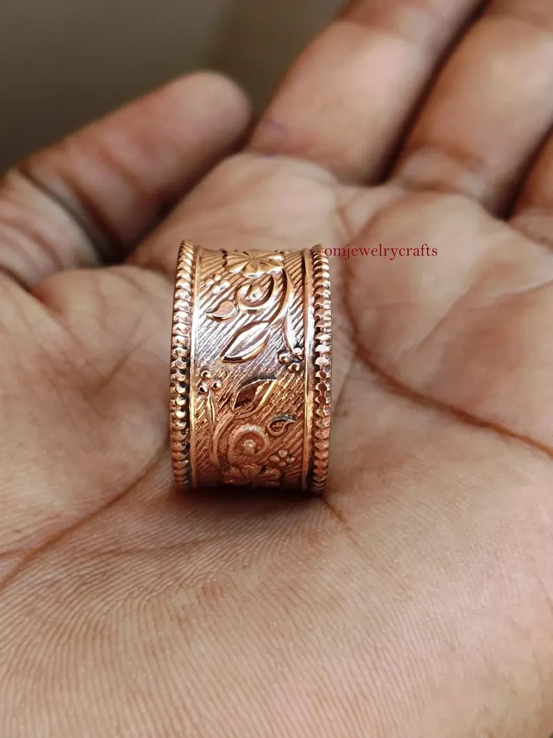 Pure 100% Copper Wrap Ring, Arthritis Thumb Ring, Solid Copper Ring, Finger Ring