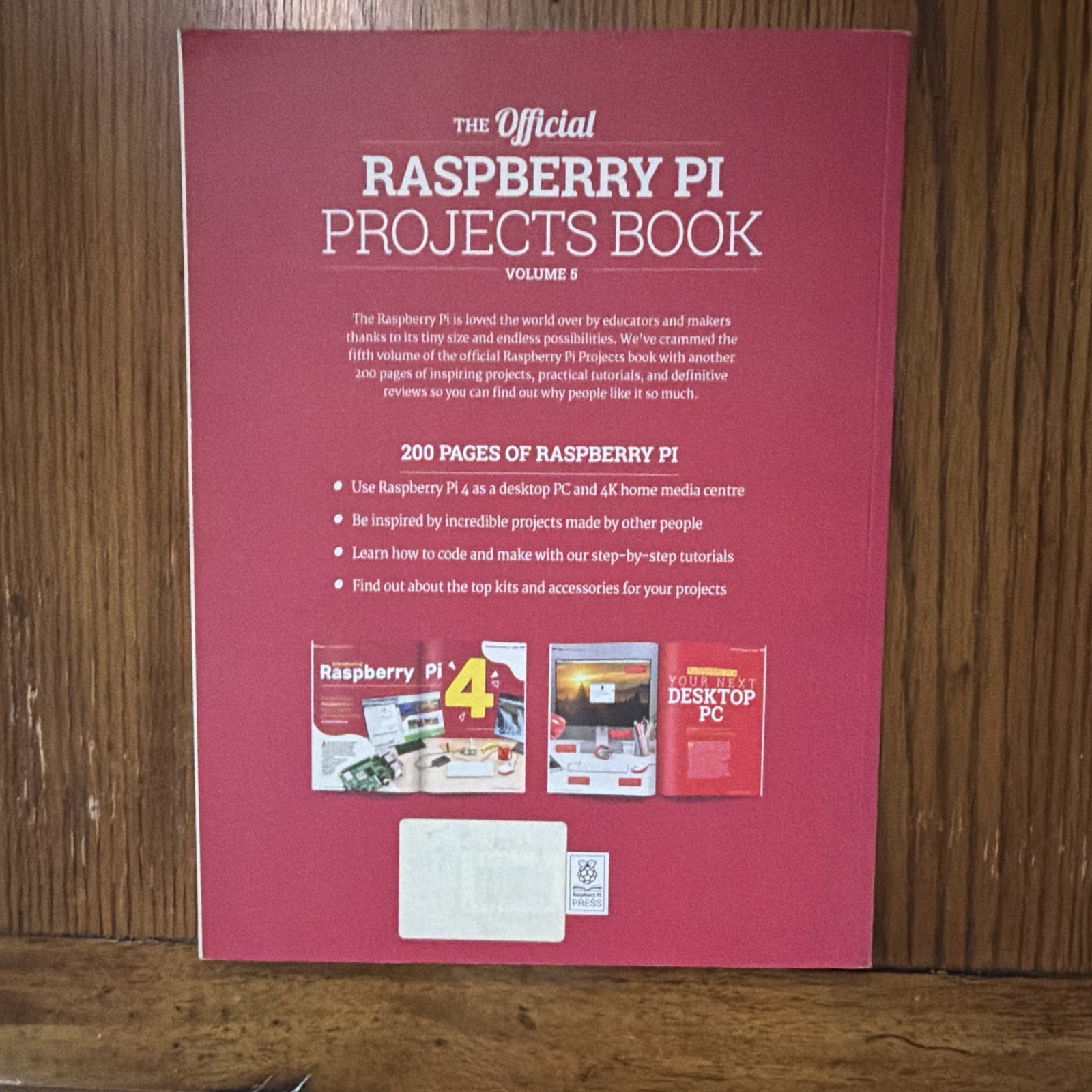 Raspberry Pi Official Projects Book Vol 5 for Raspberry Pi 4 Manual, English