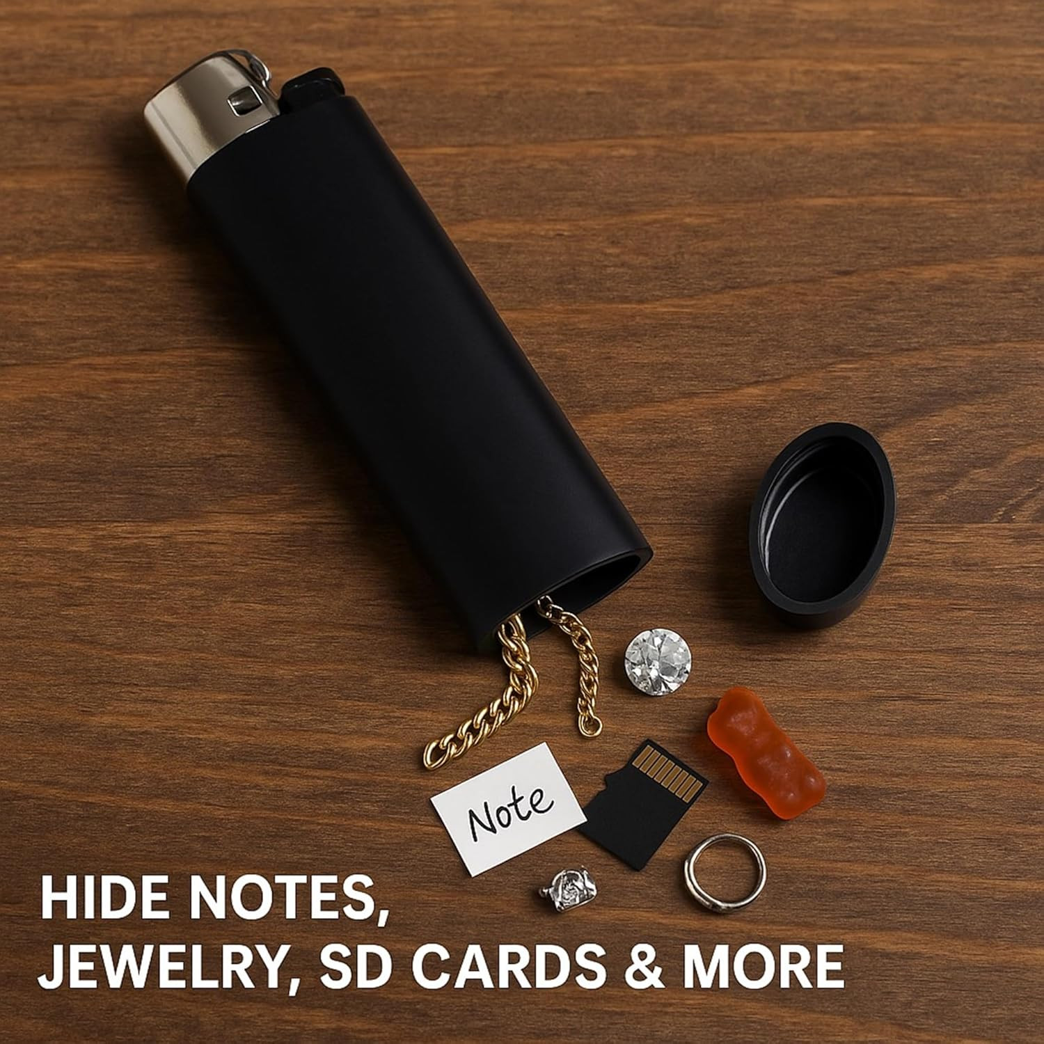 Lighter Diversion Safe Stash, Hidden Storage Compartment Secret Compartment Cont