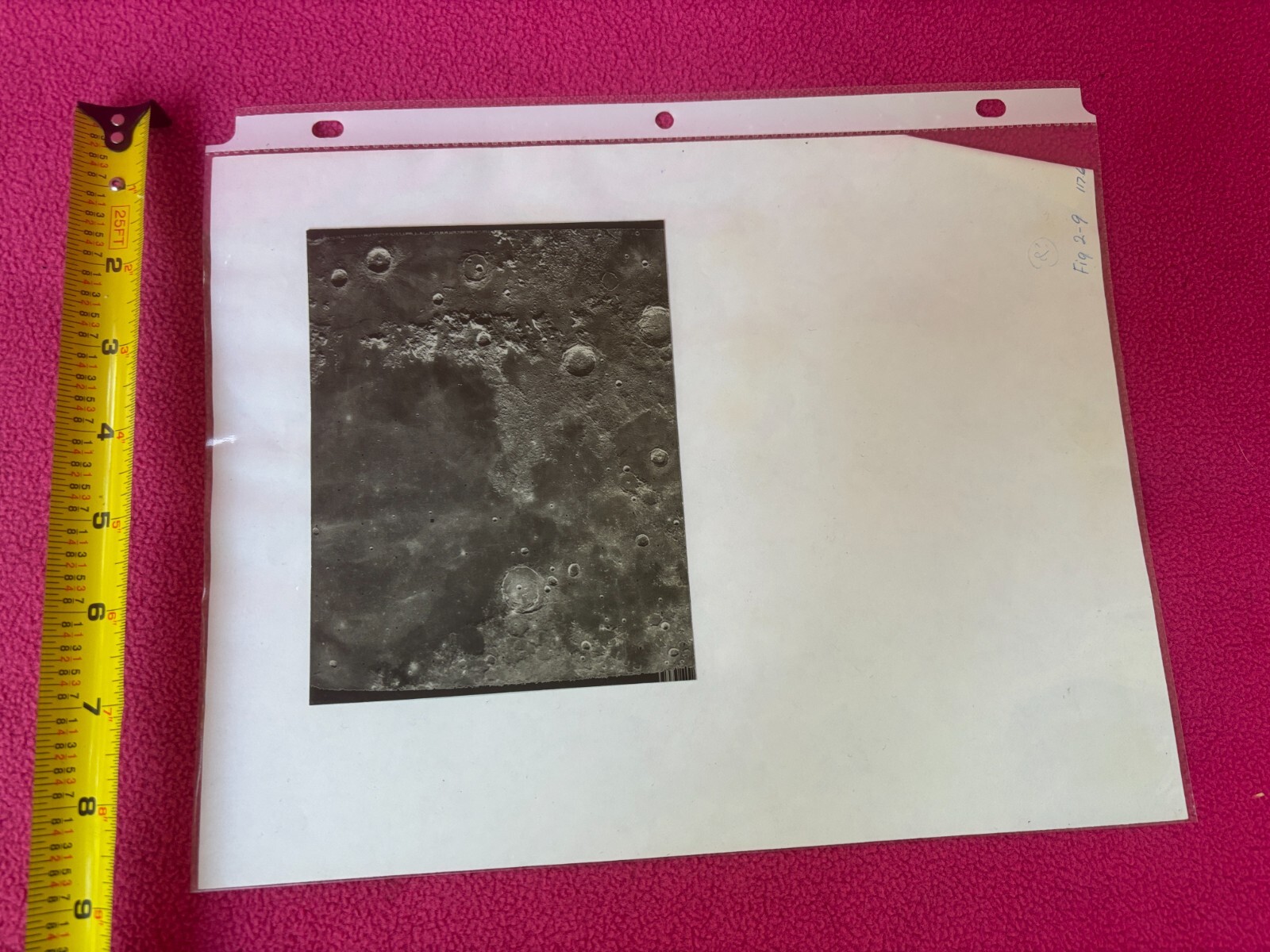 NASA vintage PHOTO spacecraft SPACE travel PLANET SURFACE crater FIGURE 2-9