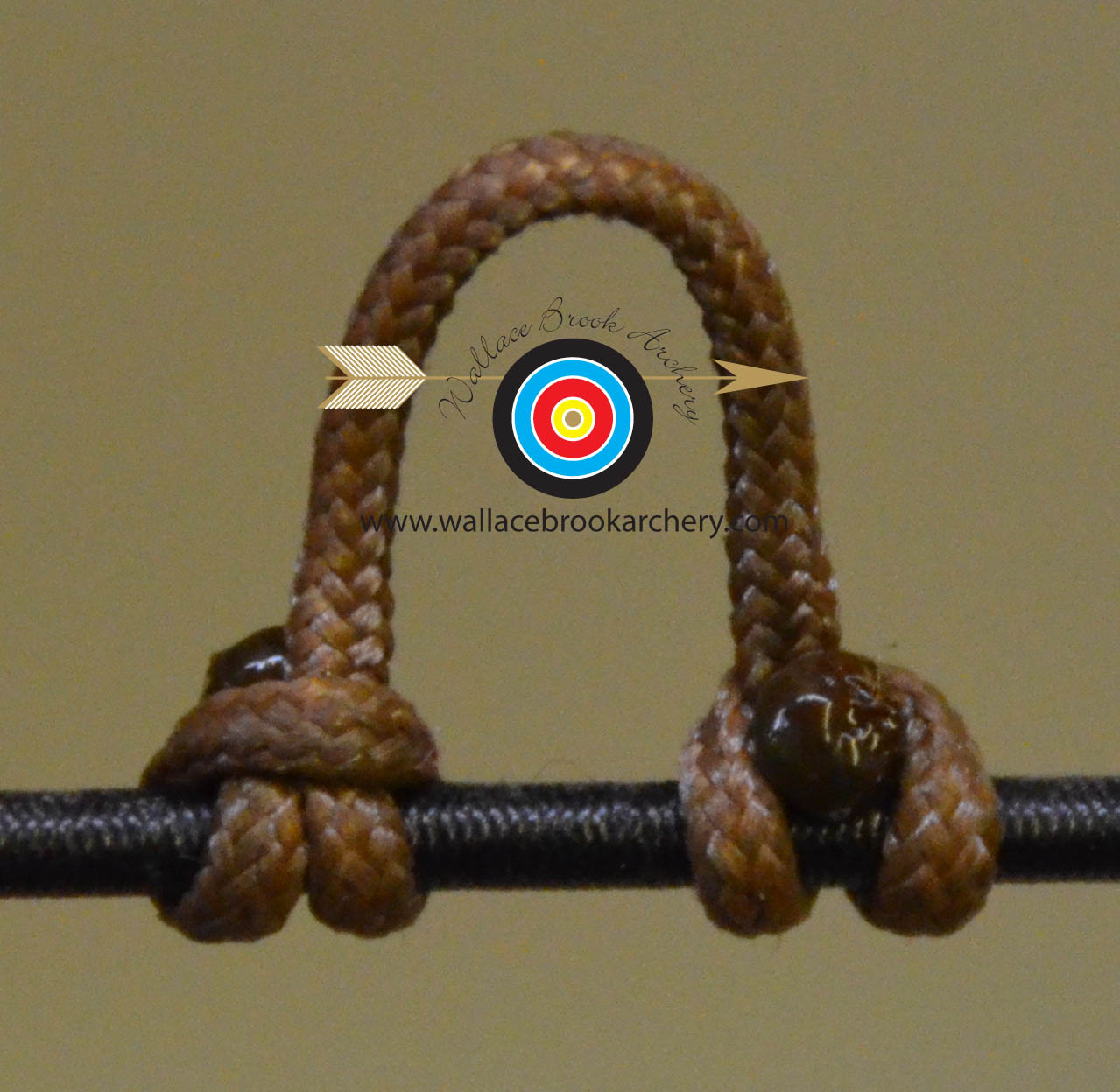 2 Pack Tan Archery Release Bow String Nock D Loop Bowstring BCY #24