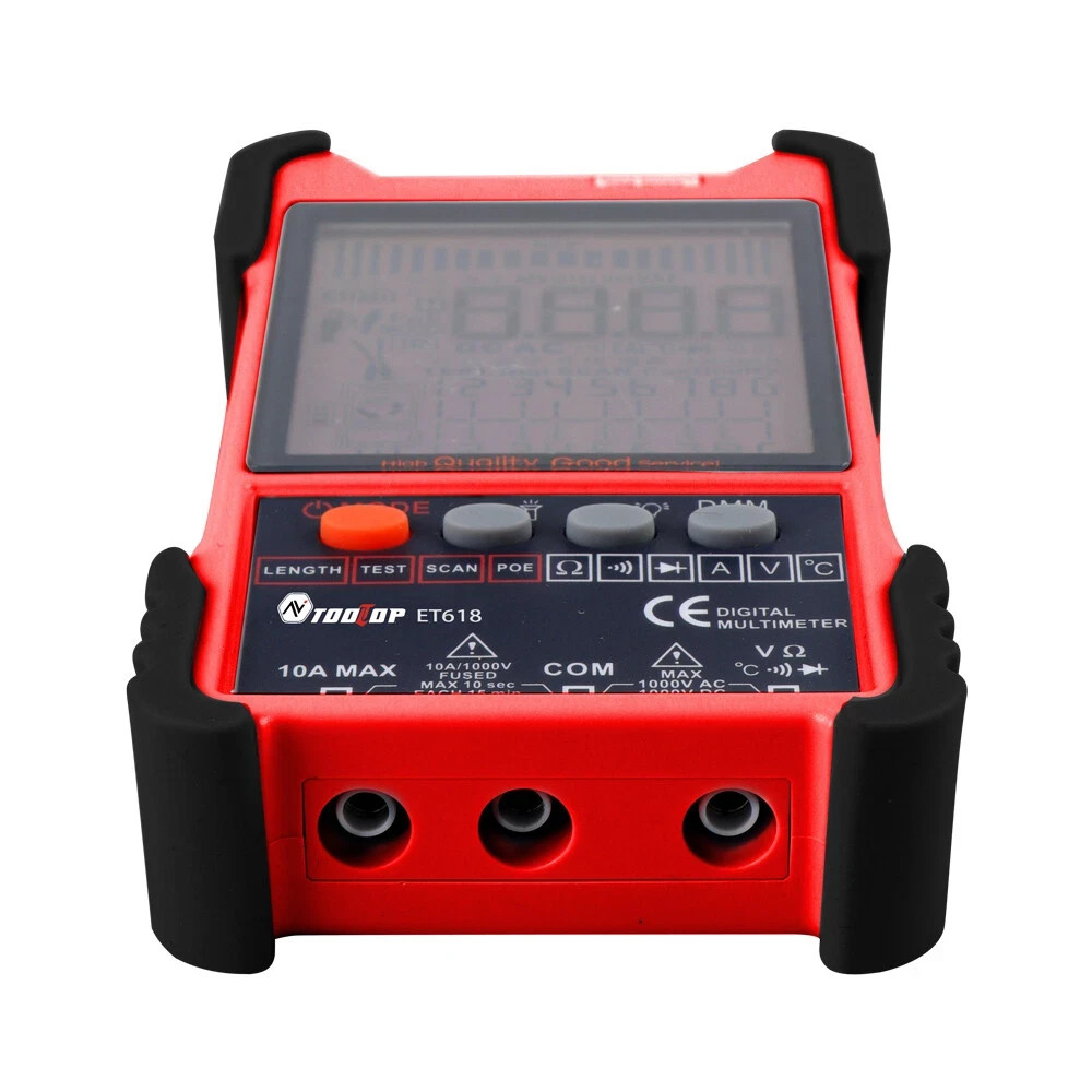 ET618 Handheld LCD Portable Circuit Wire Tracer Cable Tester Finder & Multimeter