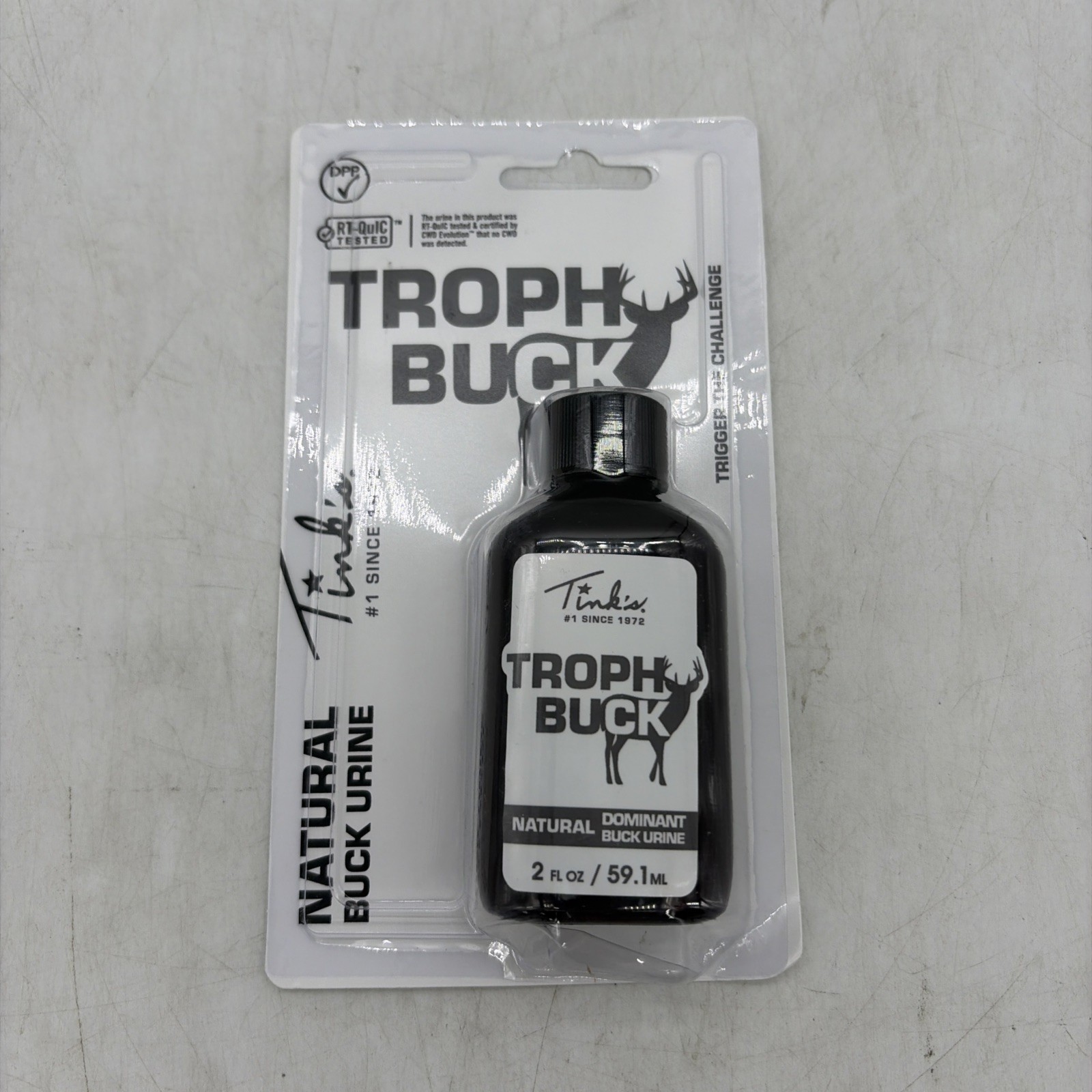 Tinks Trophy Buck Dominant Buck Urine Glass 2 oz Buck Lure 2 Bottle Lot FREE S/H