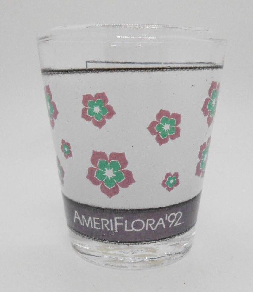 AmeriFlora 1992 Columbus Ohio Vintage Souvenir Shotglass