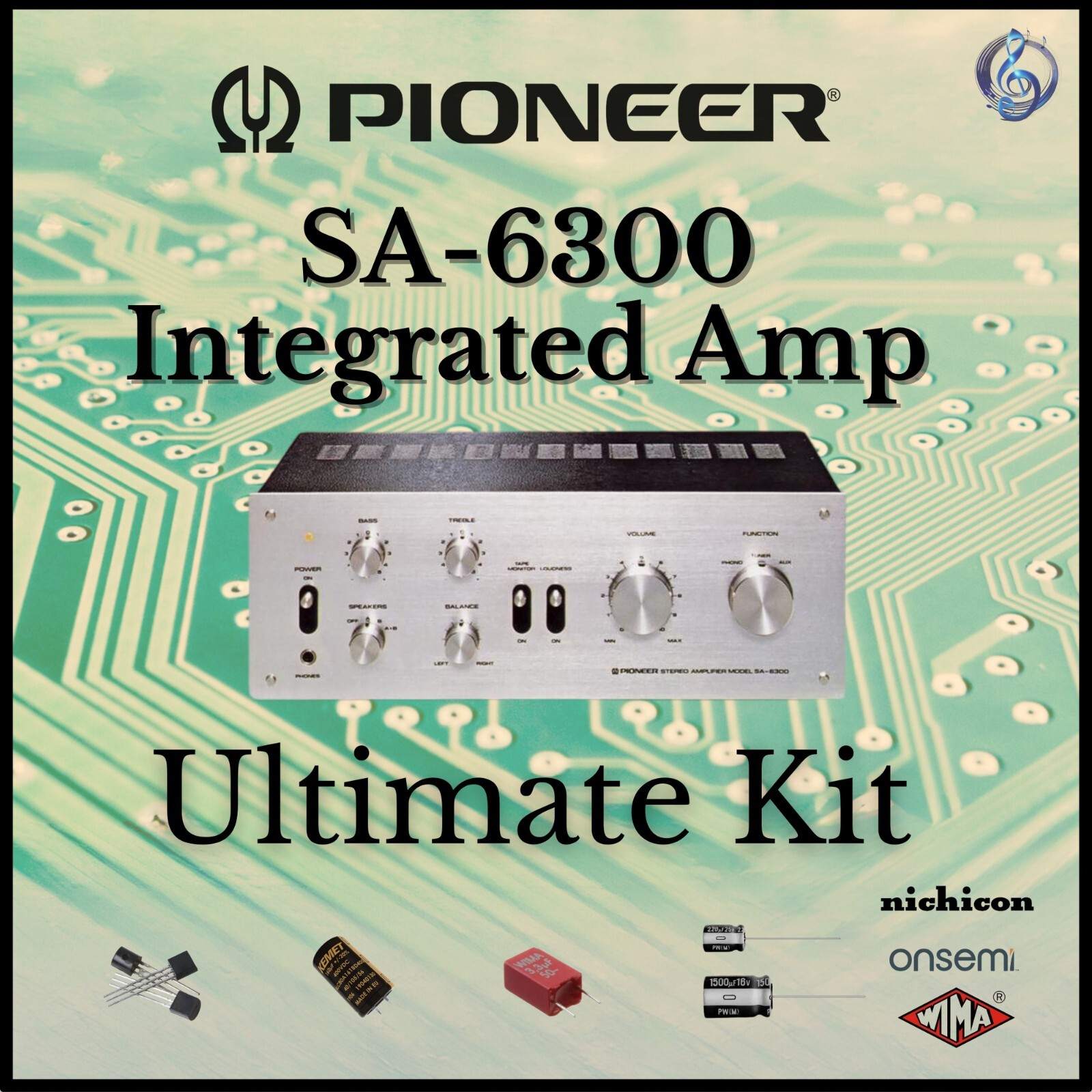 Pioneer SA-6300 Integrated Ultimate Upgrade Kit Genuine Parts Restoration
