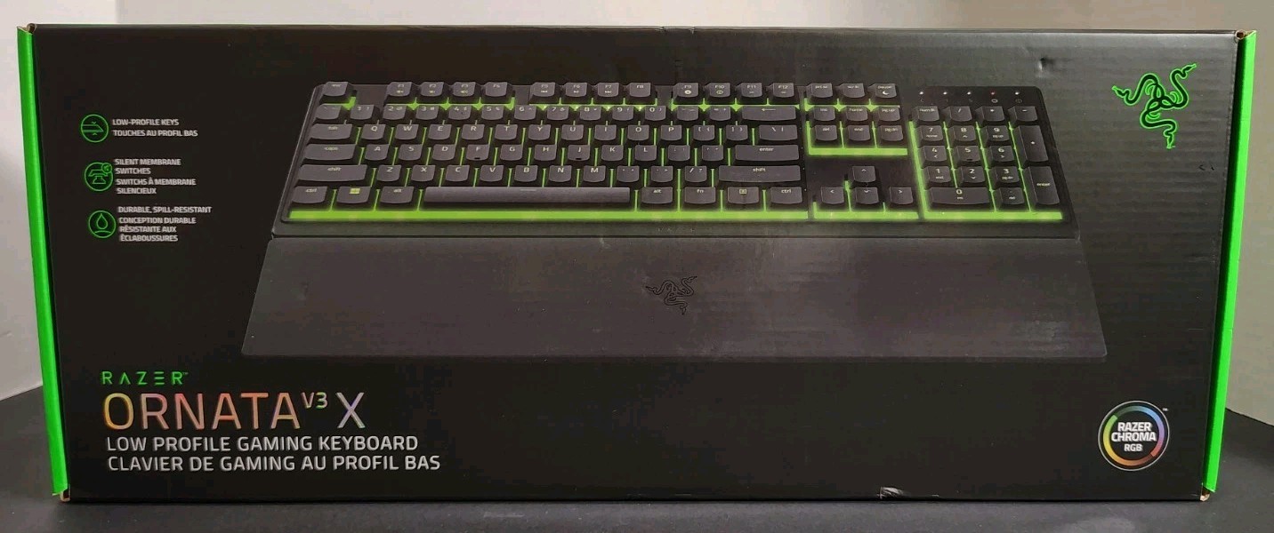 Razer ORNATA V3 X Gaming Keyboard RZ03-04470200-R3U1 - Brand New Sealed
