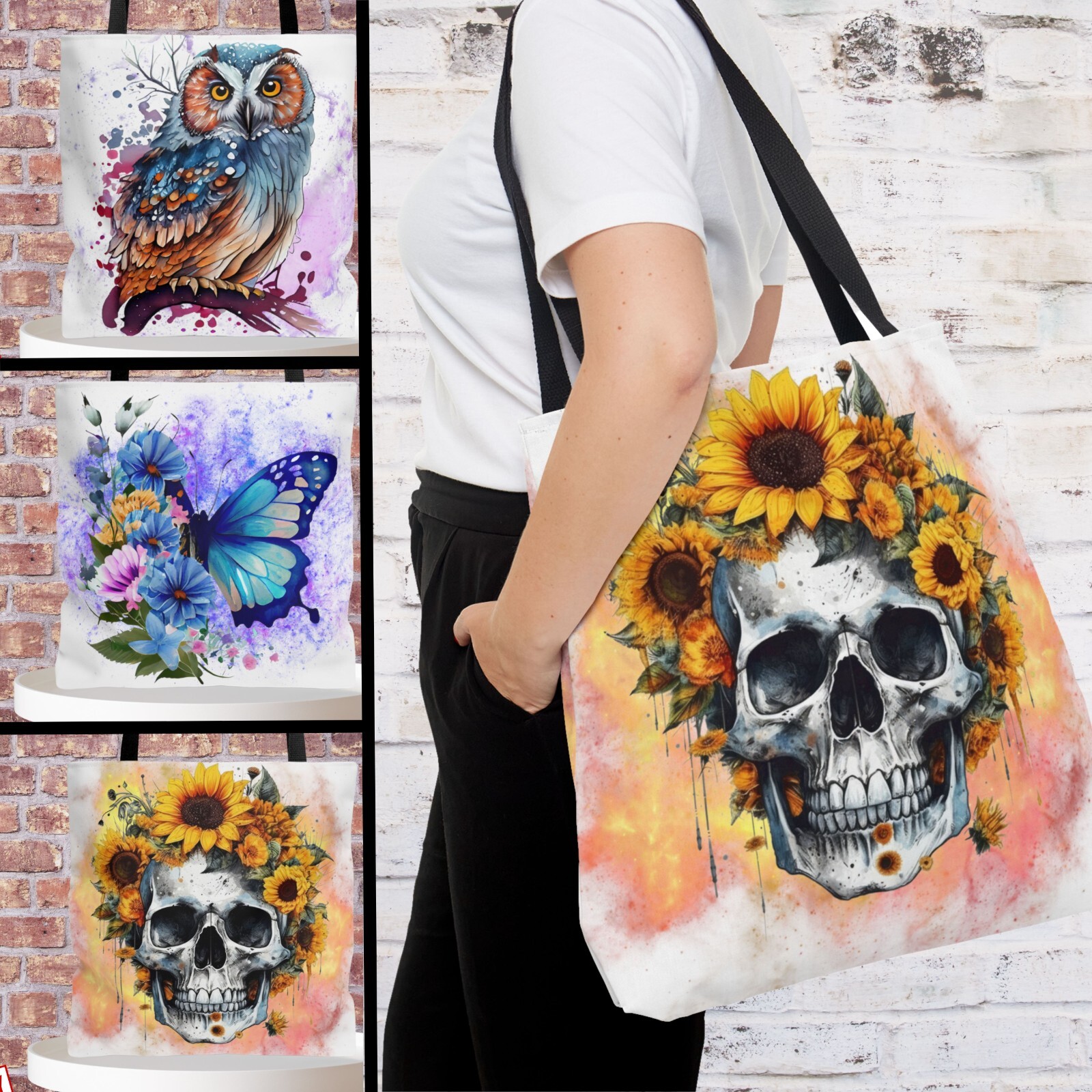 Women cute designs Tote Bag Small, Medium & Large, handbag Gift For Her