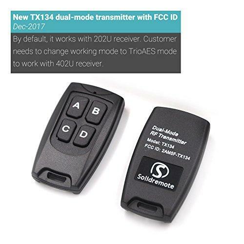 Solidremote Secure Rolling Code Remotes 2 Pack, Compatible with KIT-1 & KIT-2
