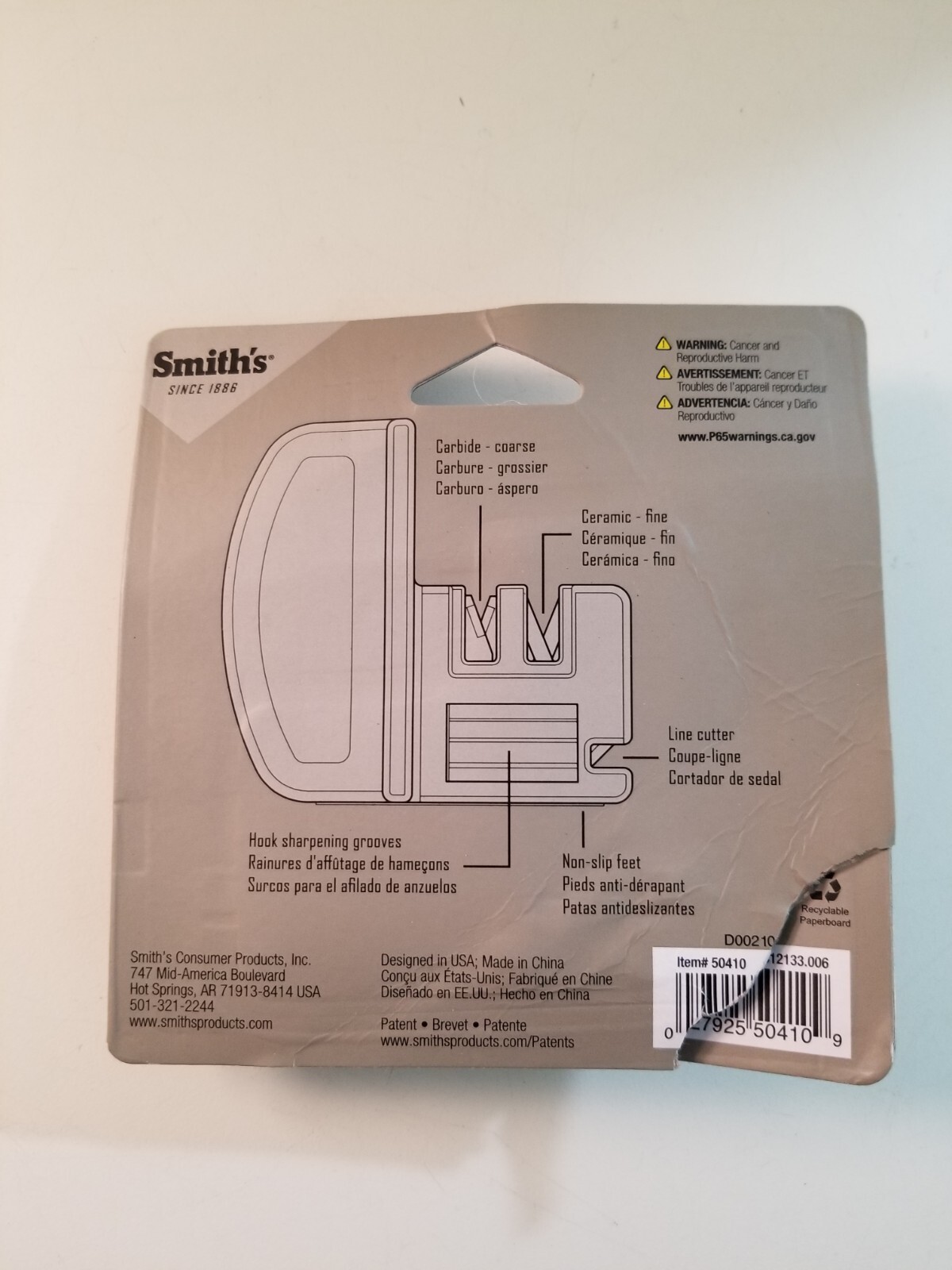 Smiths Hunt And Fish Knife And Hook Sharpner