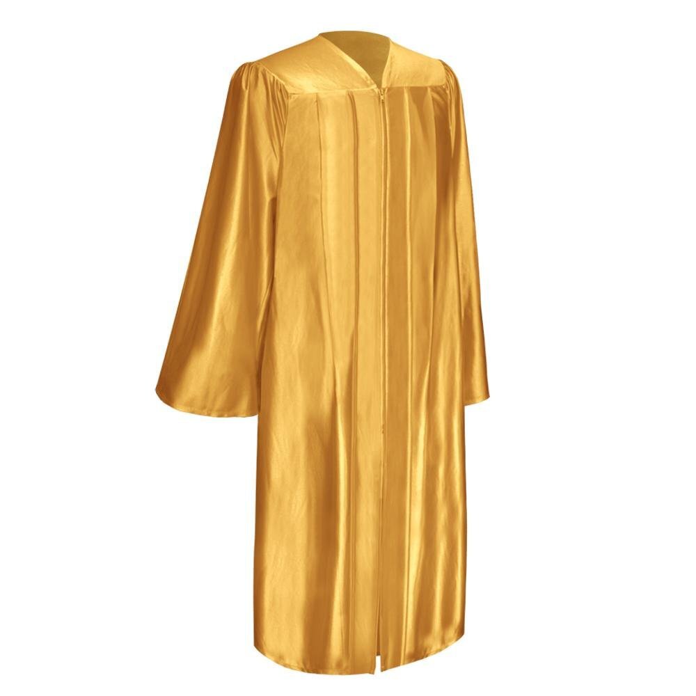 Endea Graduation Shiny Finish Antique Gold Gown High School and University