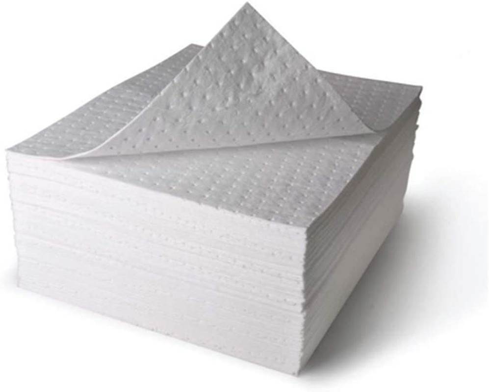 Oil Spill Absorbent Mats for GarageOil Only Absorbent Pad 20x15 Pads 50-Pack