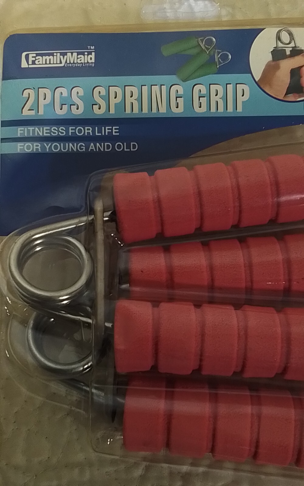 2X  Red Foam Hand Grippers Grip Hand Spring Grip