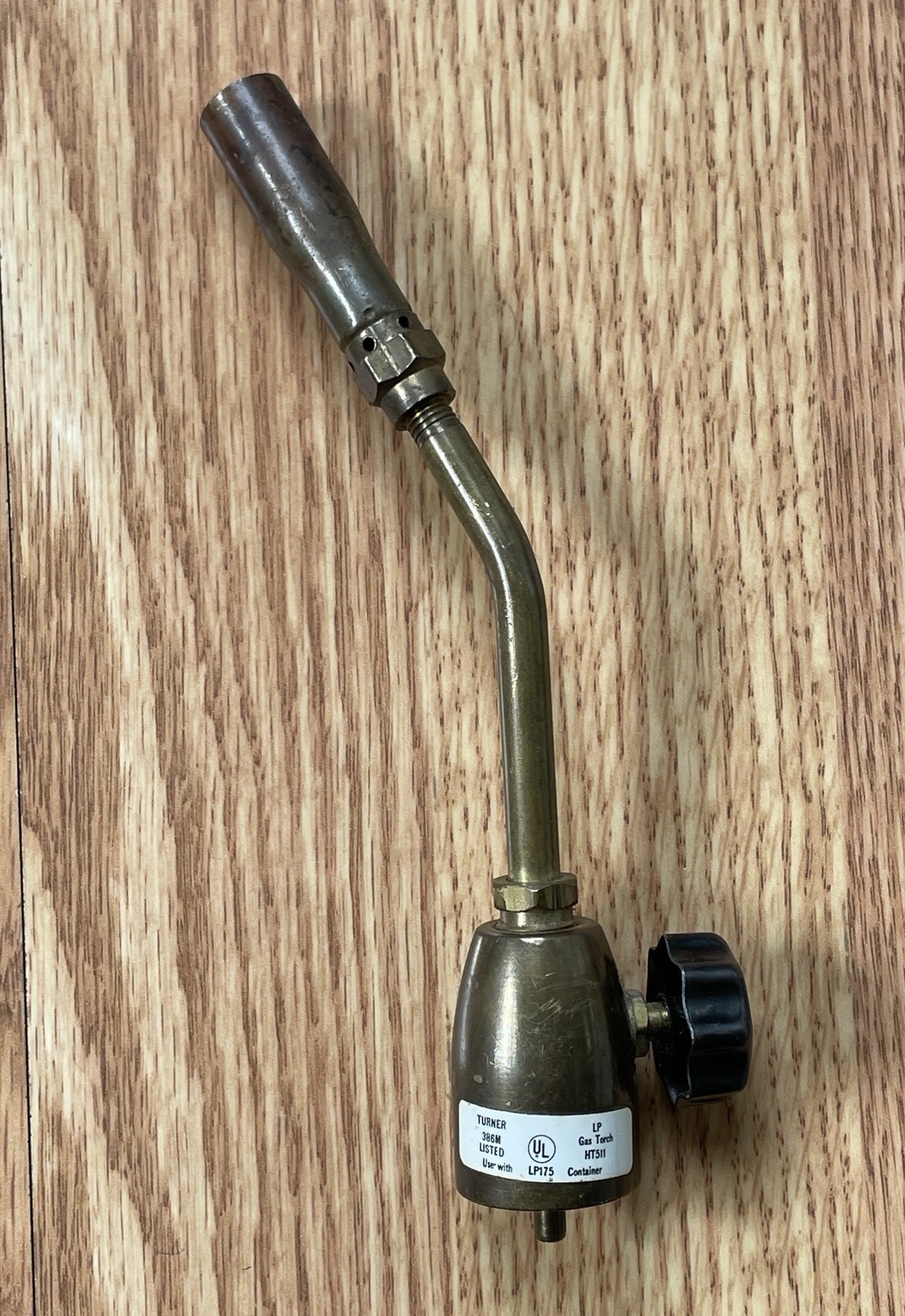 VINTAGE TURNER 386M BRASS LP PROPANE GAS TORCH TIP ~HT-511