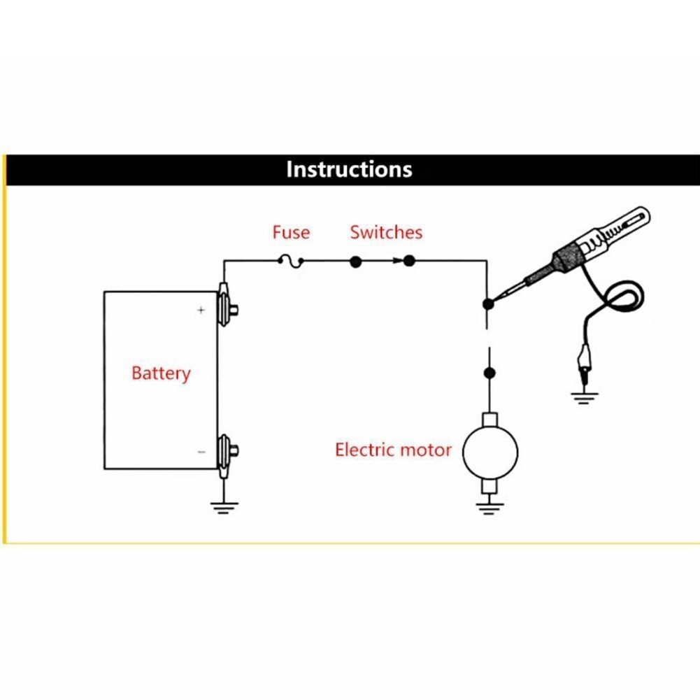 Voltage Tester Car Circuit Tester Electrical Maintenance Measuring Pen
