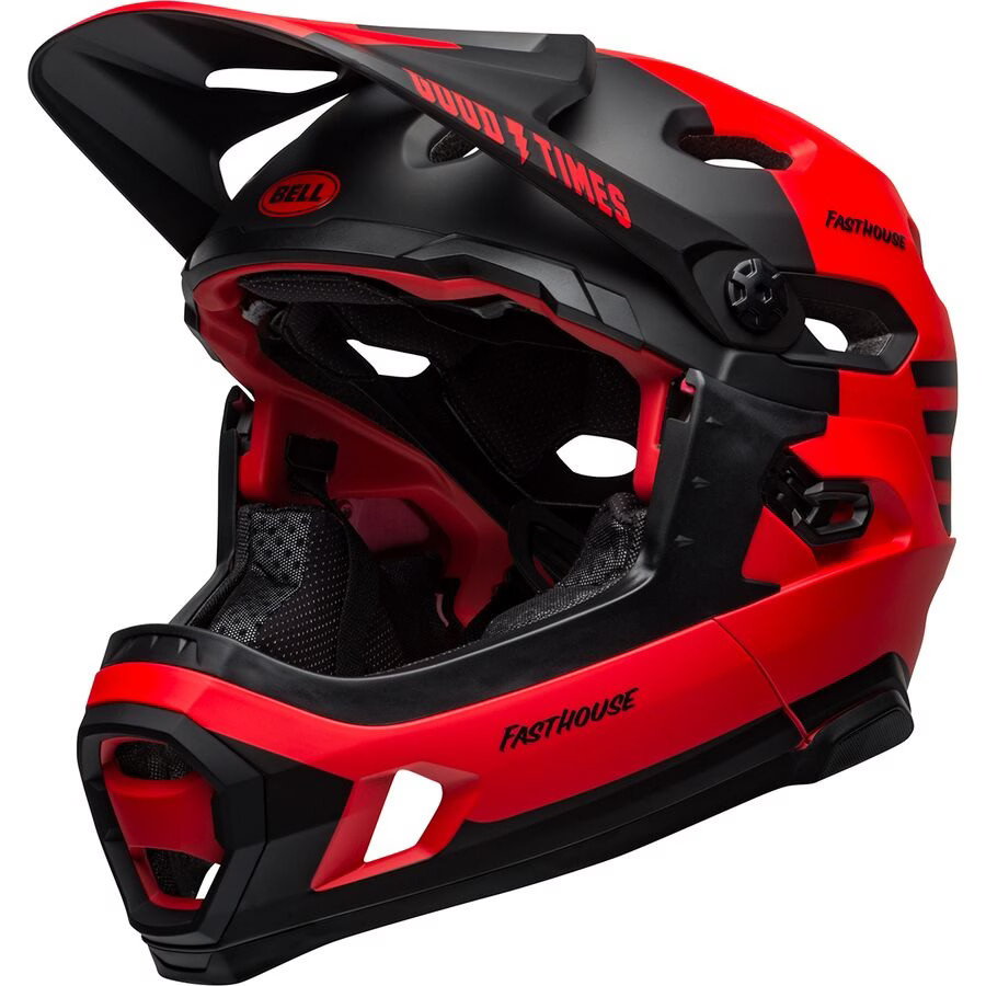 Bell Super DH MIPS Helmet - Matte/Gloss Red/Black, M NULL