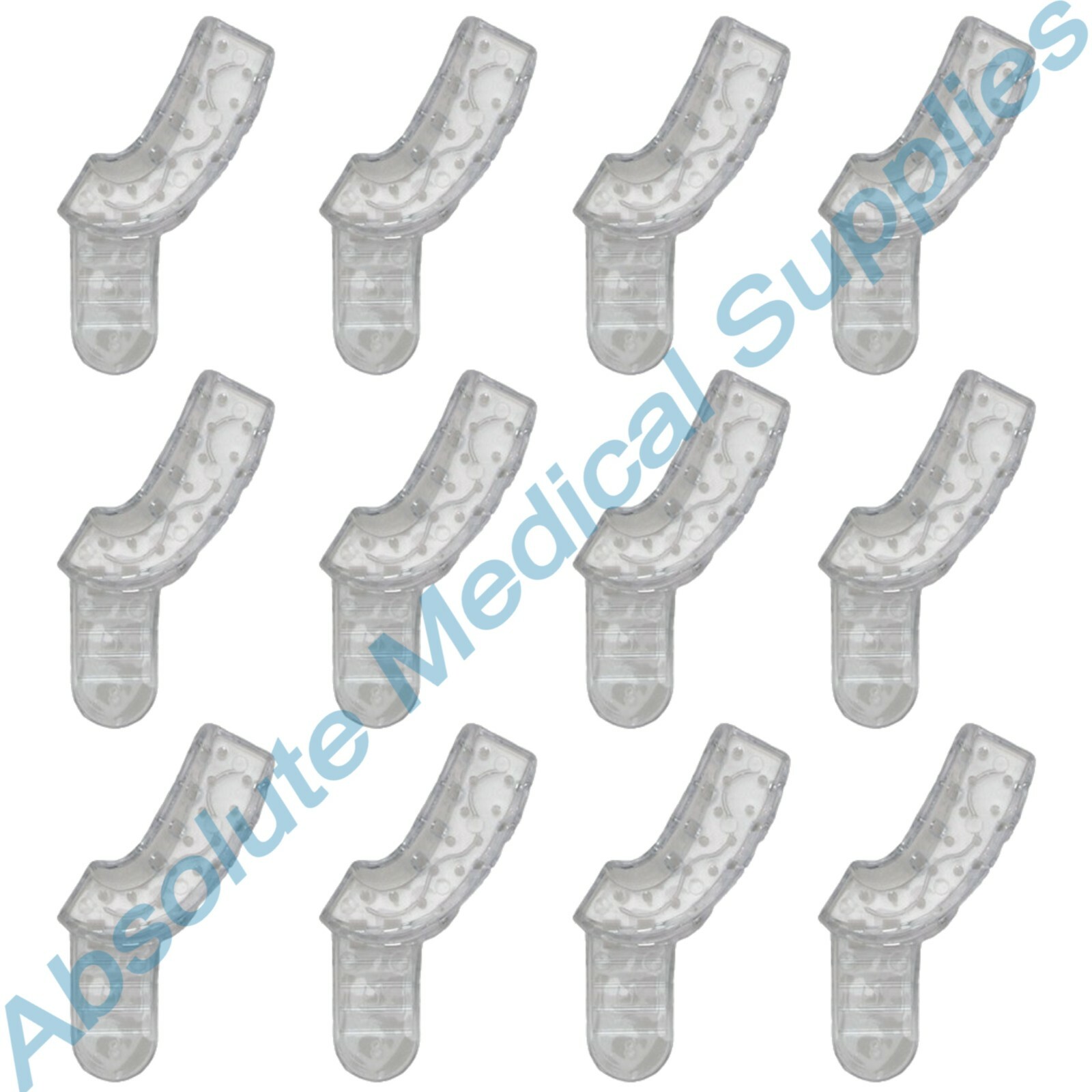 *12-Pieces* Vista Dental Disposable Impression Trays Clear #8 UL-LR 310008