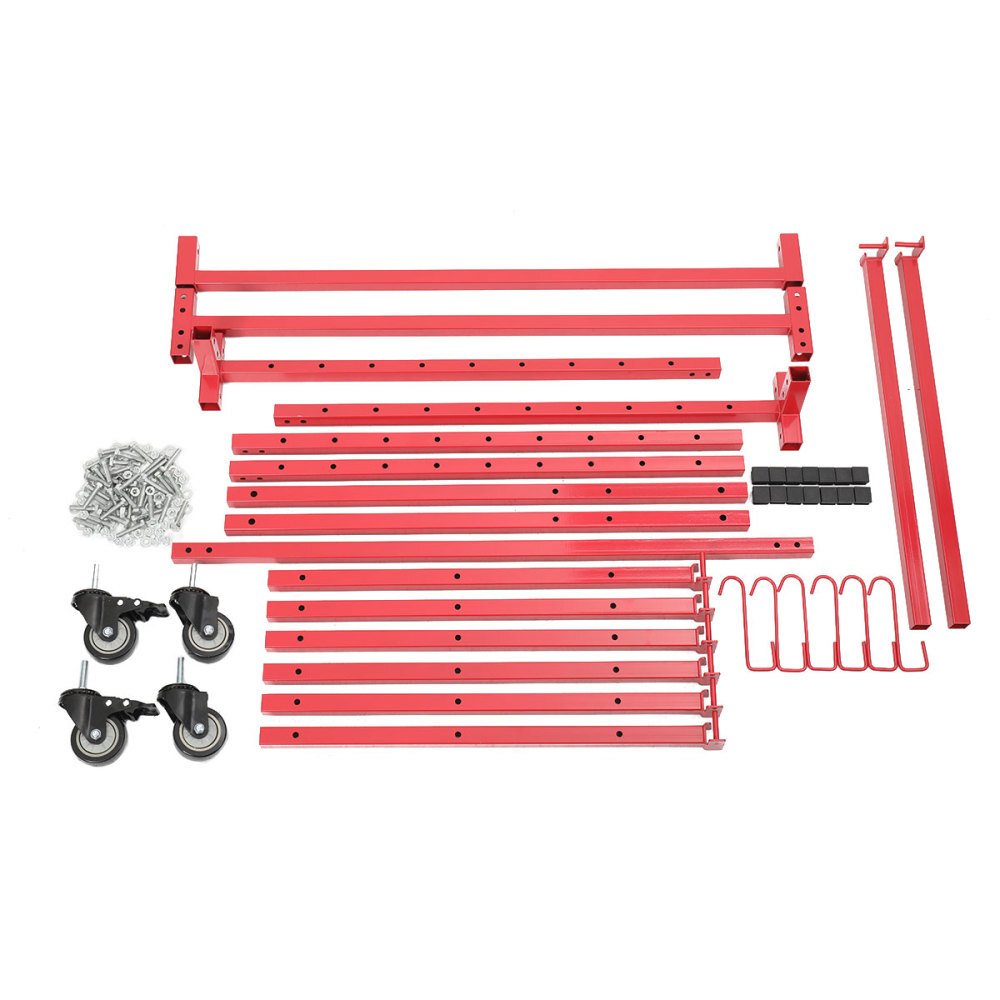 Parts Management Storage Rack Mobile Auto Body Rolling Parts Cart Body Shop Tool