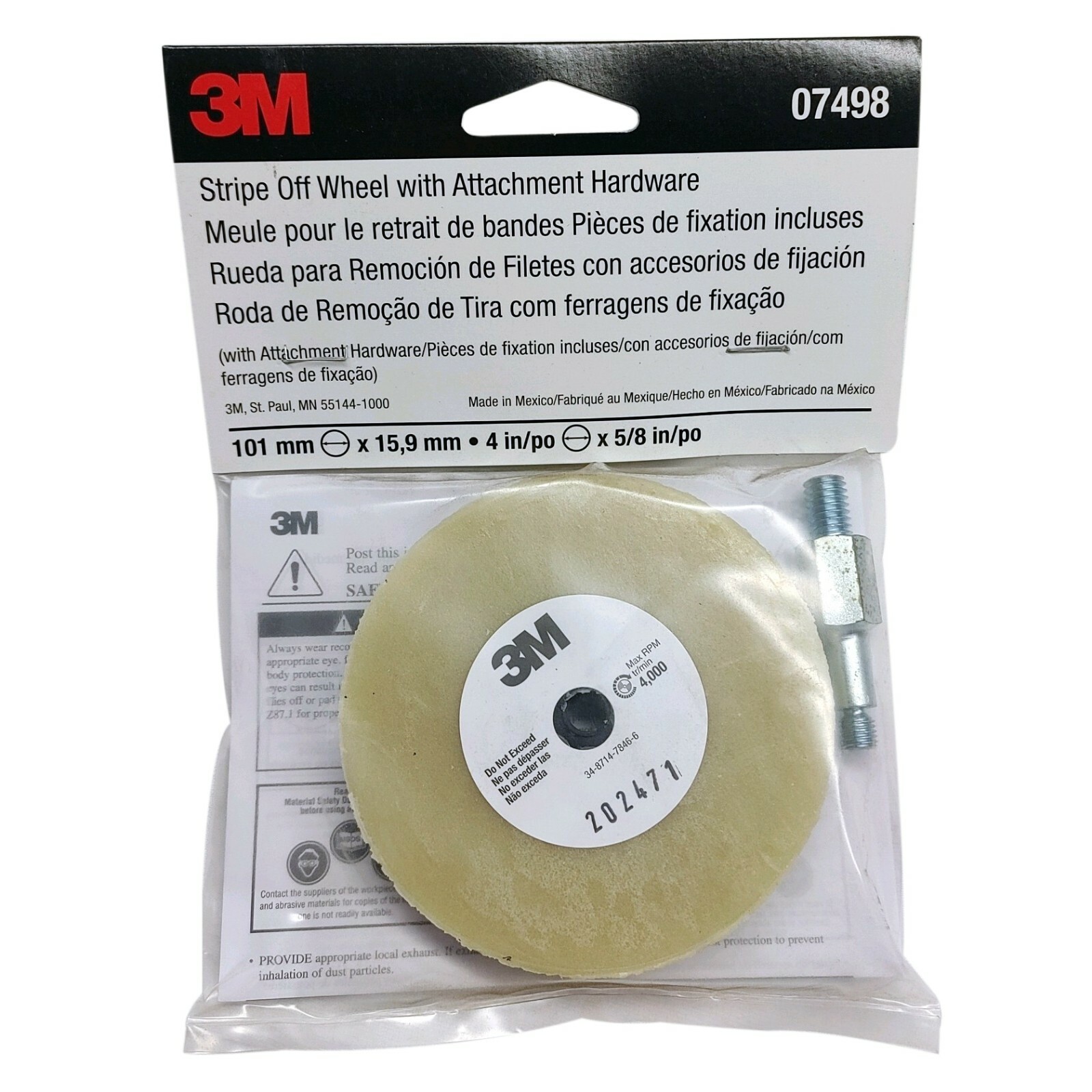 3M Stripe Off Wheel 07498 - Pinstripe Vinyl Decal Remover