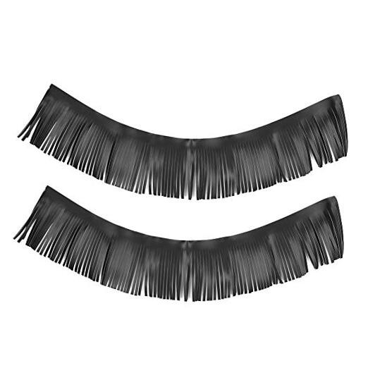 Saddlebag Tassels Leather,  2pcs Motorcycle Saddle Bags with Fringe, 70cm