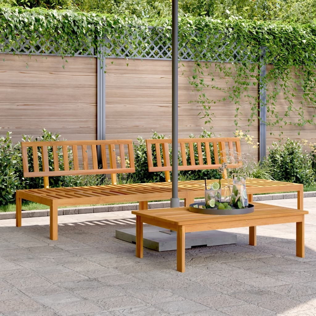 Pallet Sofa Natural Acacia Solid acacia wood with oil finish
