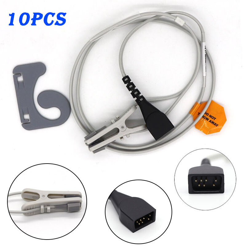 10pc-7pin Adult ear clip Spo2 sensor suitable for No. in 8800 2500 Spo2 probe