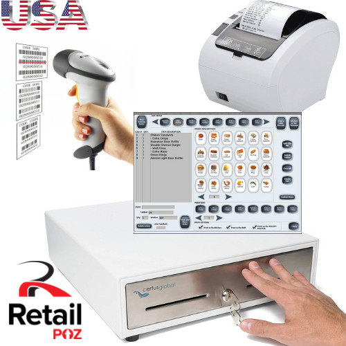 Bundle for BARBER SHOP POS Point of Sale System Combo Retail BARBER SHOP